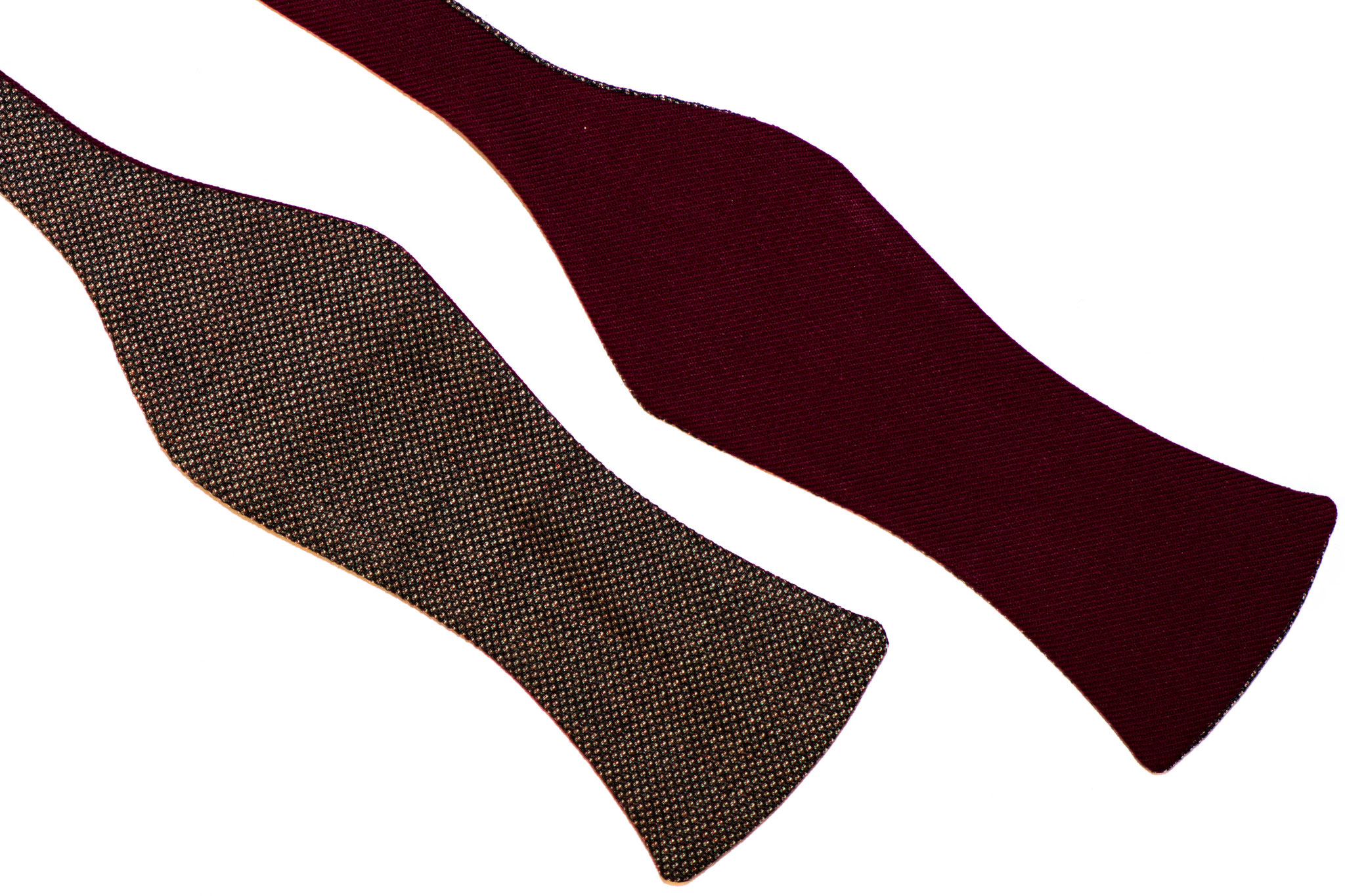Rote - Weinrote Herren Anzug Schleife mit Musterung zum selberbinden – Selbstbinder