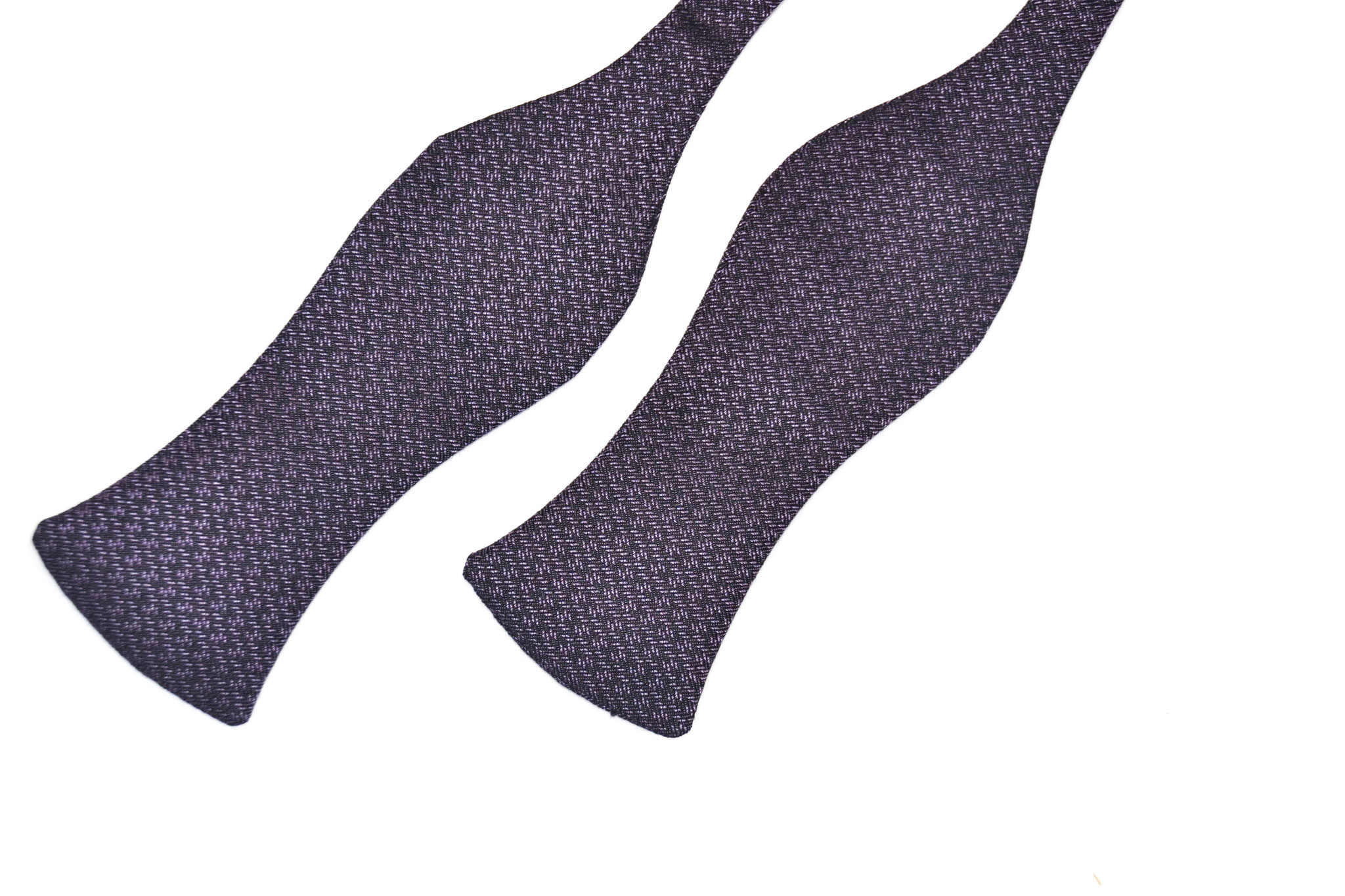 Herren Anzug Fliege zum selbstbinden in schwarz lila elegant- Schleife