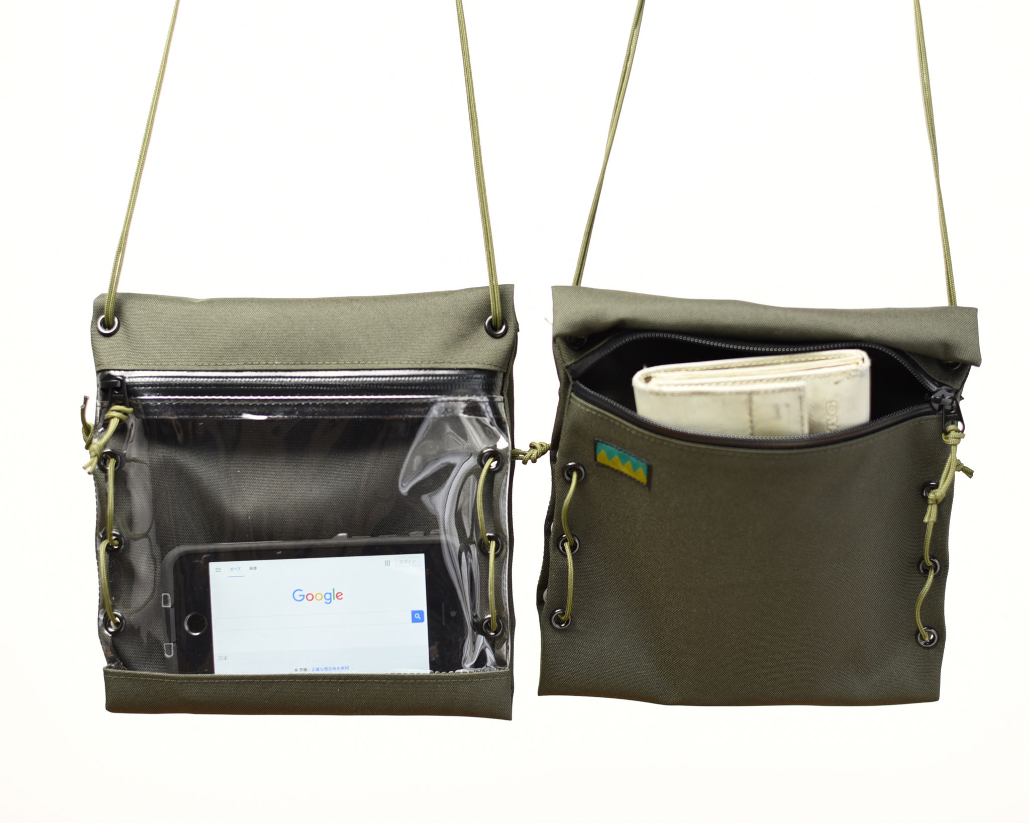 ペットボトルが入るサコッシュ テツオミシン