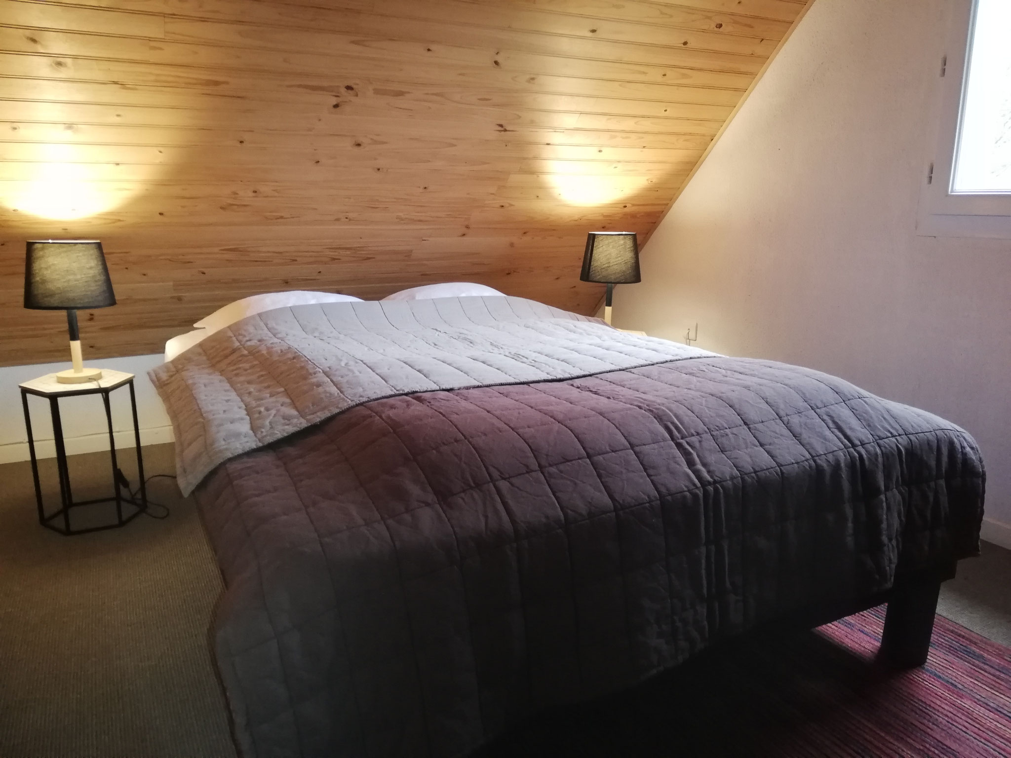 A l'étage mezzanine, côté chambre