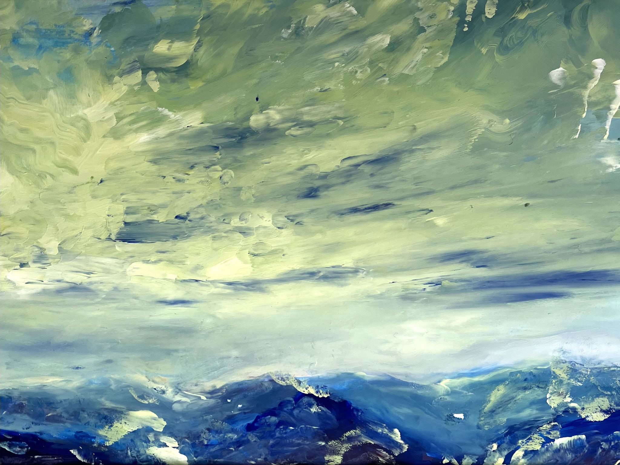 Der Himmel, Acryl auf Papier