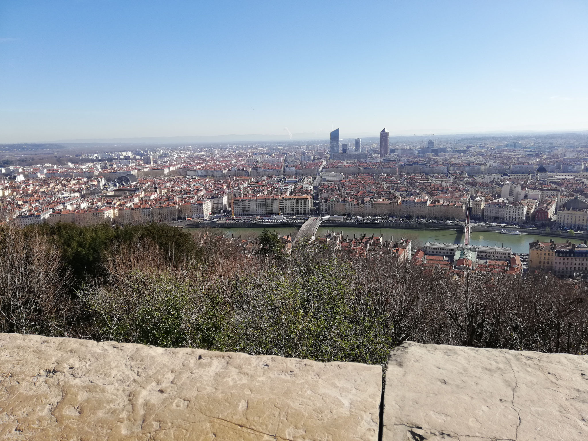Vue de Lyon depuis Fourvière