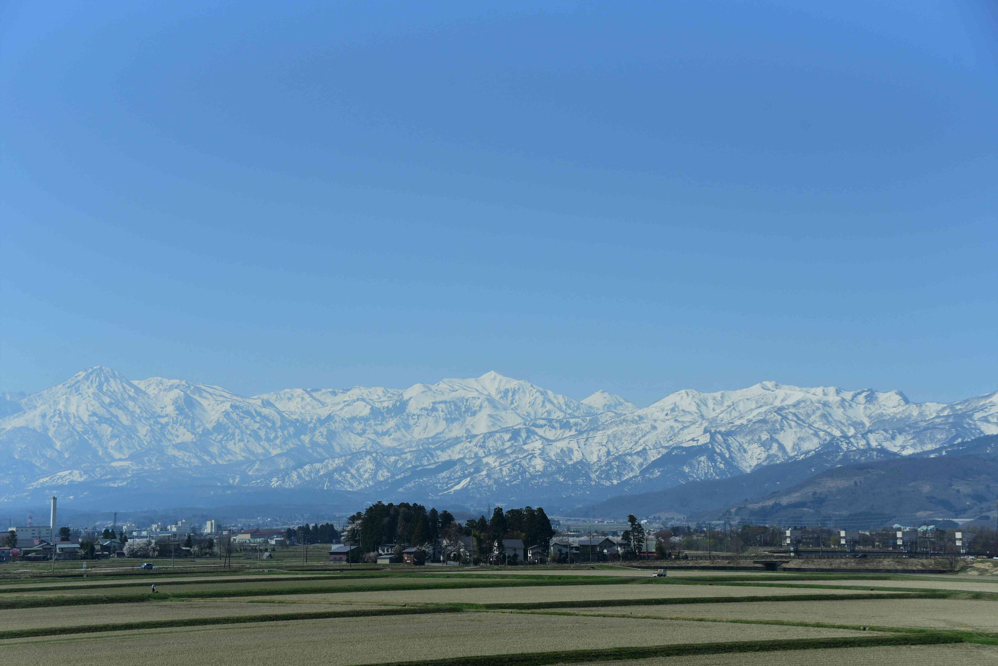 Die Berge der olympischen Winterspiele von Nagano