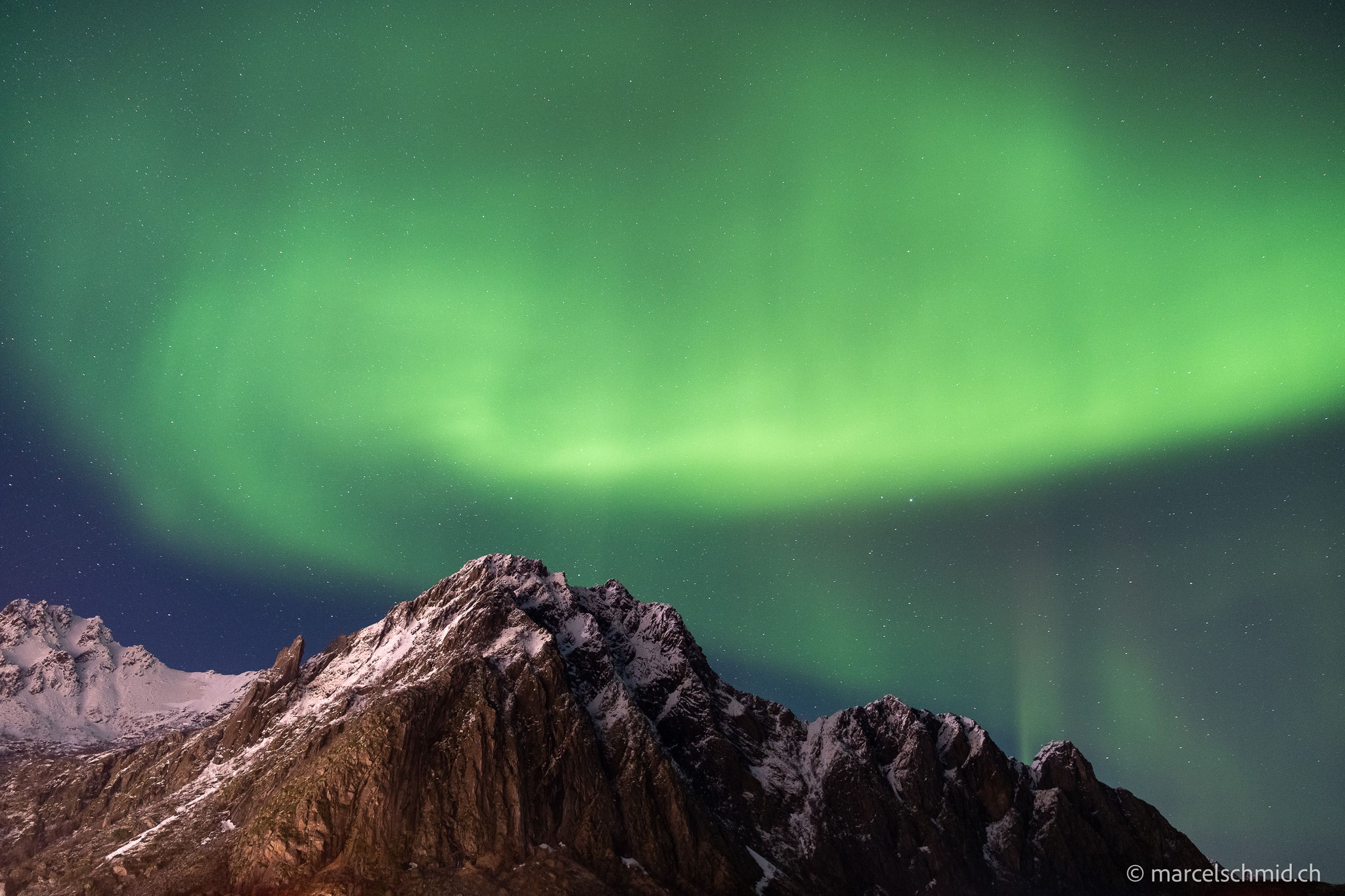 Polarlichter, Lofoten, Norwegen