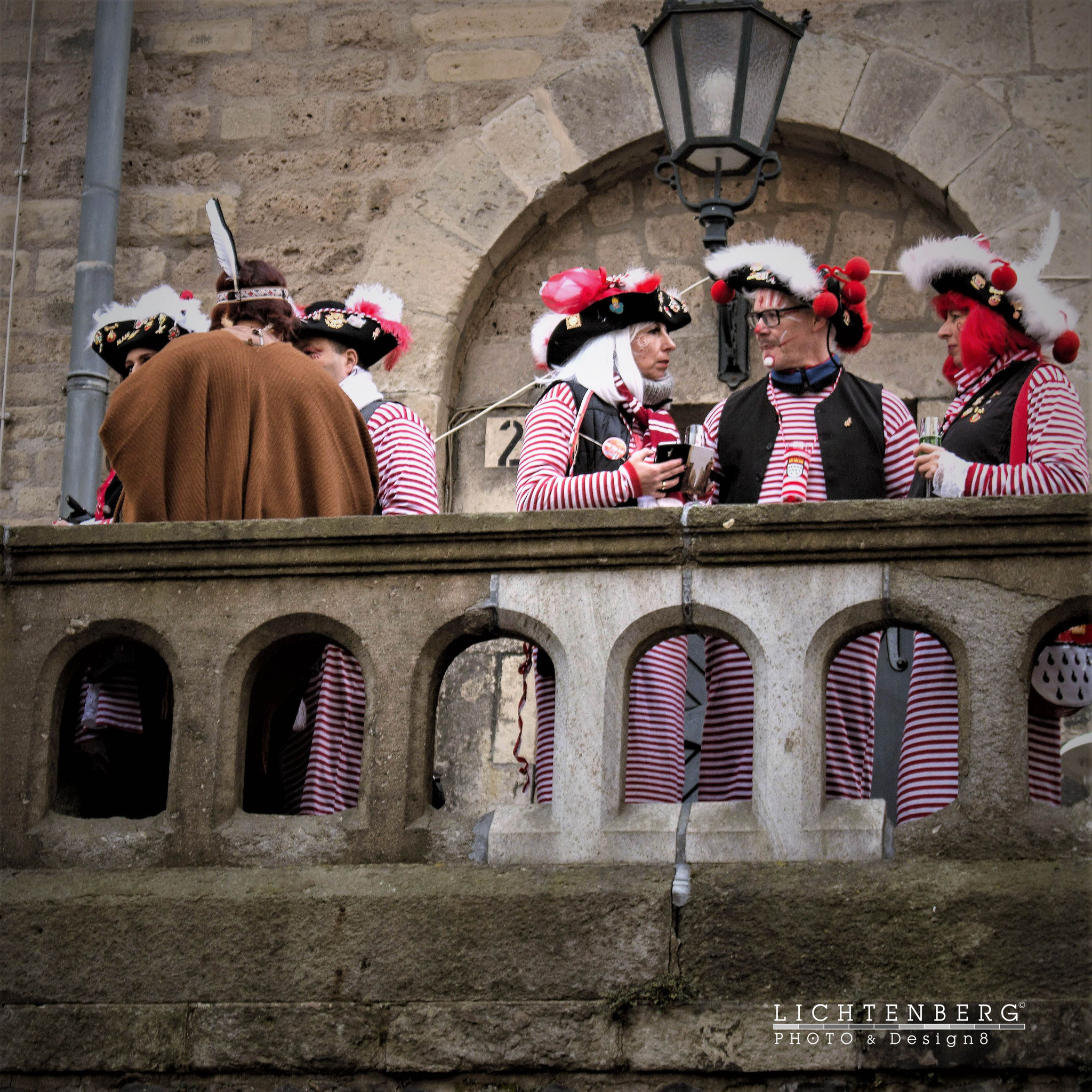 En Verzällcher im Severinsviertel auf der Severinstorburg