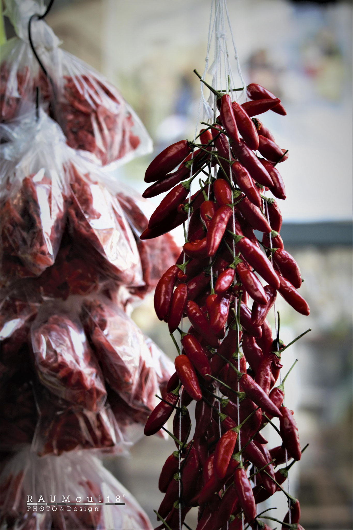 'Rote Paprikastaude am bekannten Markt', EU 