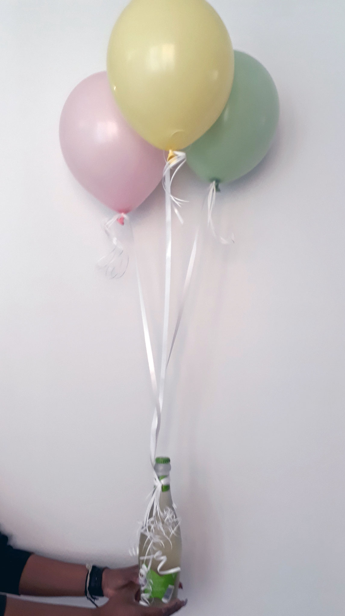 Helium-gefüllte Latex-Ballone pastell für eine schöne Überraschung