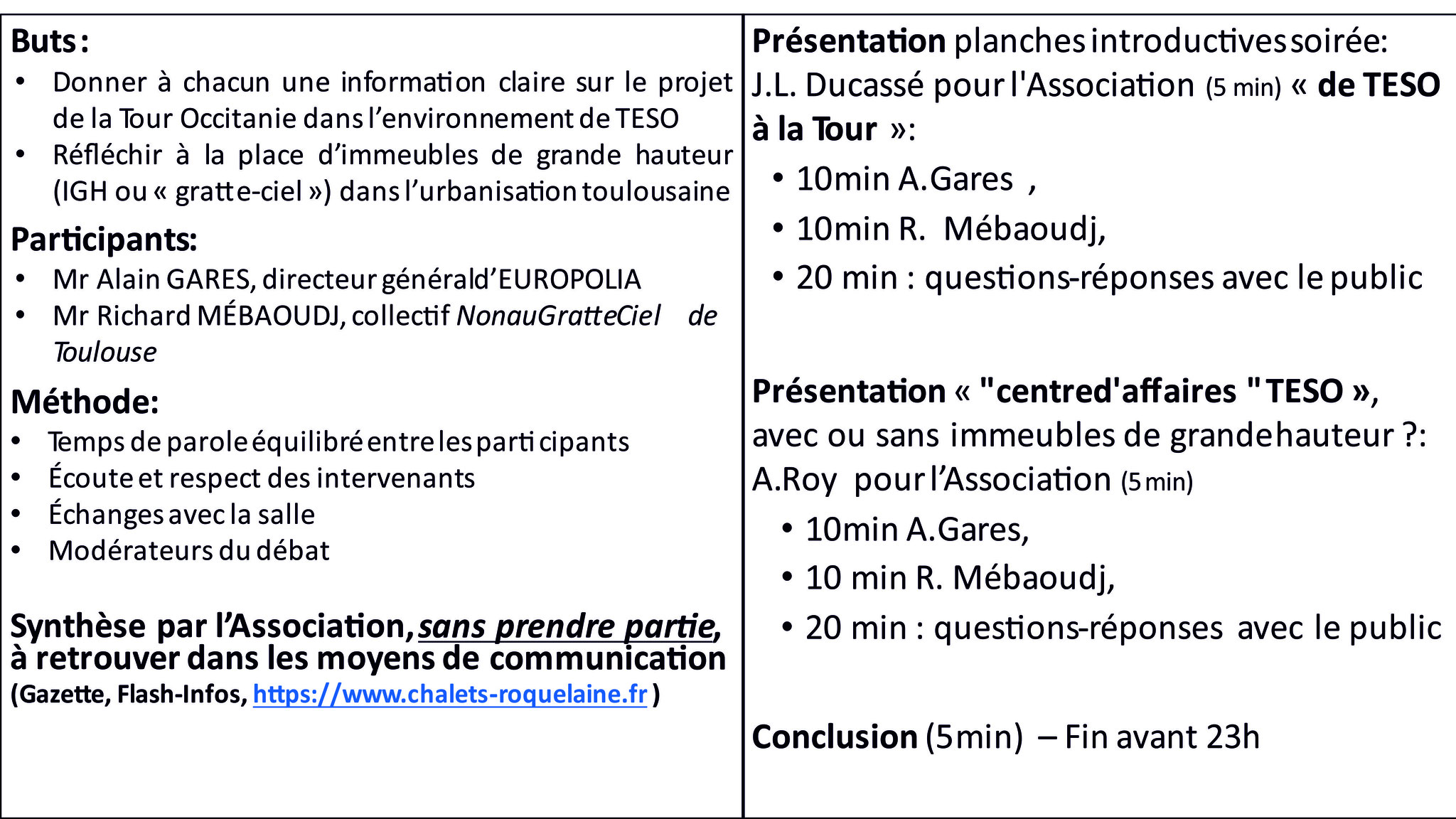 Un peu plus de 60 personnes sont venues participer au débat