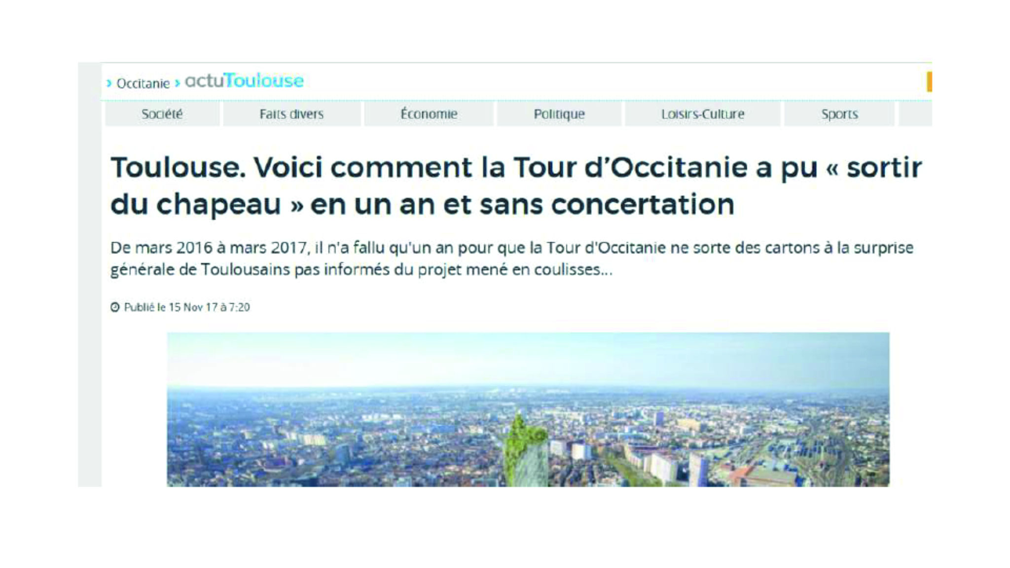 L'histoire de cette tour est racontée dans Actu Toulouse par D. Saint-Sernin (cliquez)