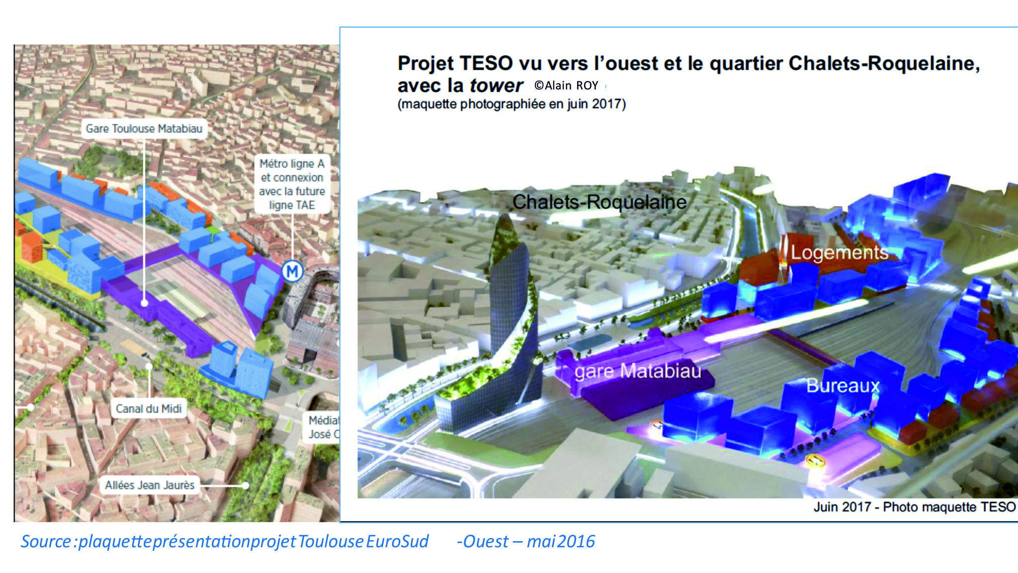 En juin 2017 on découvre la tour annoncée à Cannes par le maire de Toulouse au mois de mars 17