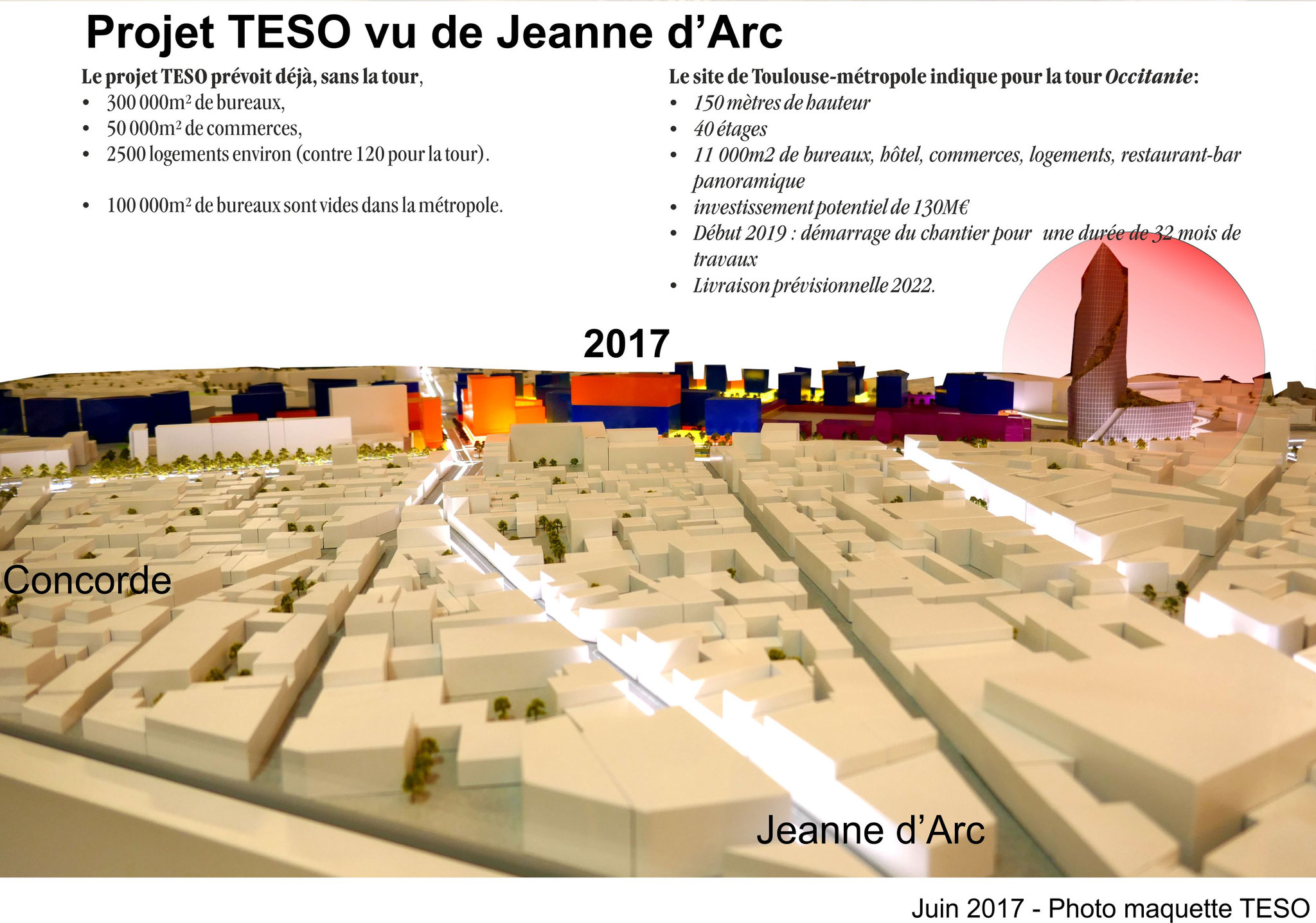 d'où est sorti le projet de tour de 150m de hauteur. Ce nouveau projet a été plutôt mal accueilli par les participants aux groupes de travail