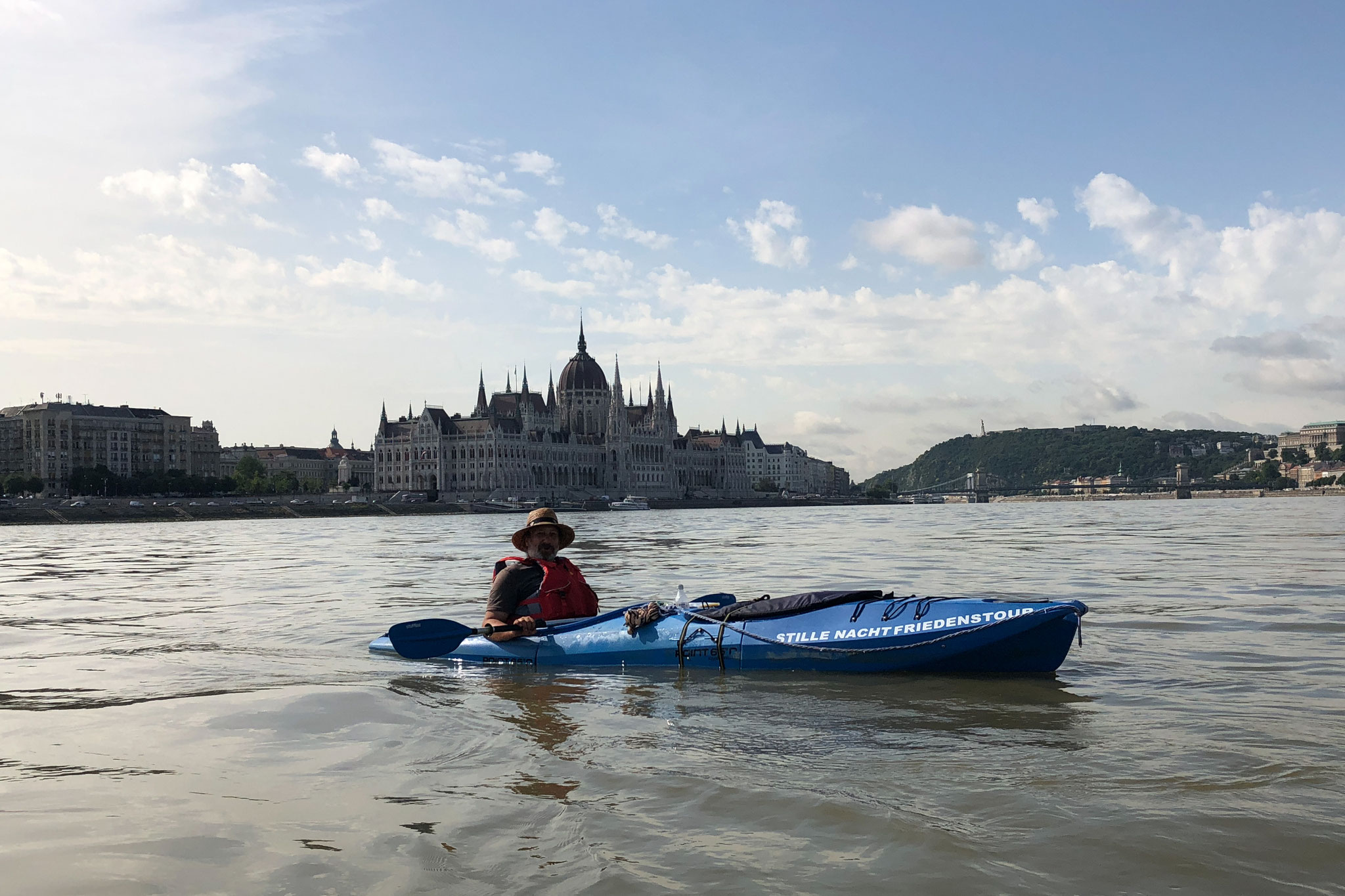 Auf der Donau in Budapest