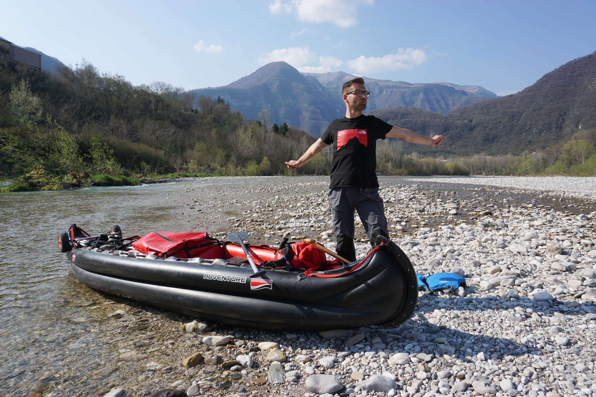 Schluchtstrecke am Piave