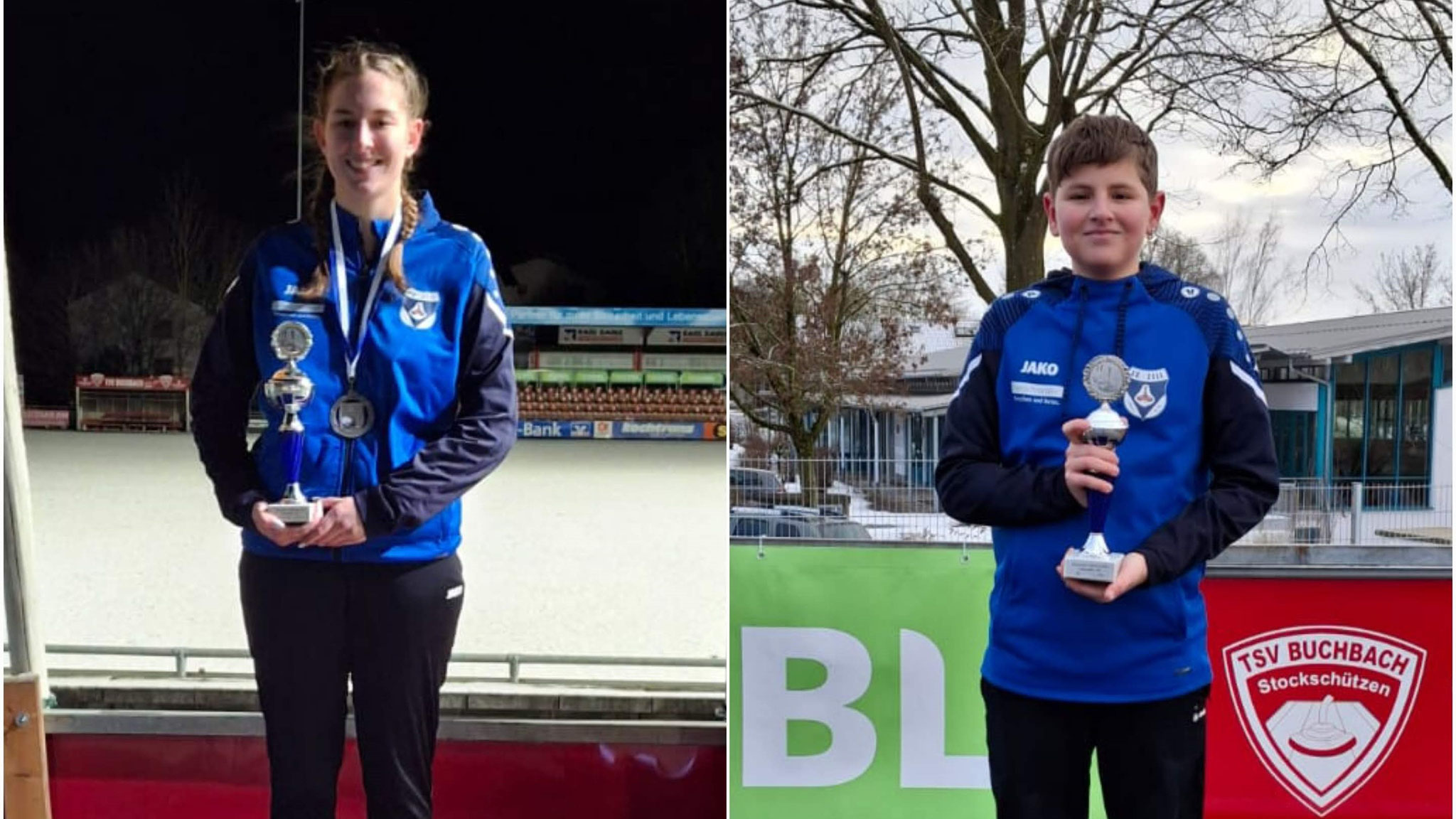Marina Schober 3. Bayerische Meisterin Weitenwettbewerb U19 & Raphael Schober Platz 4 U16