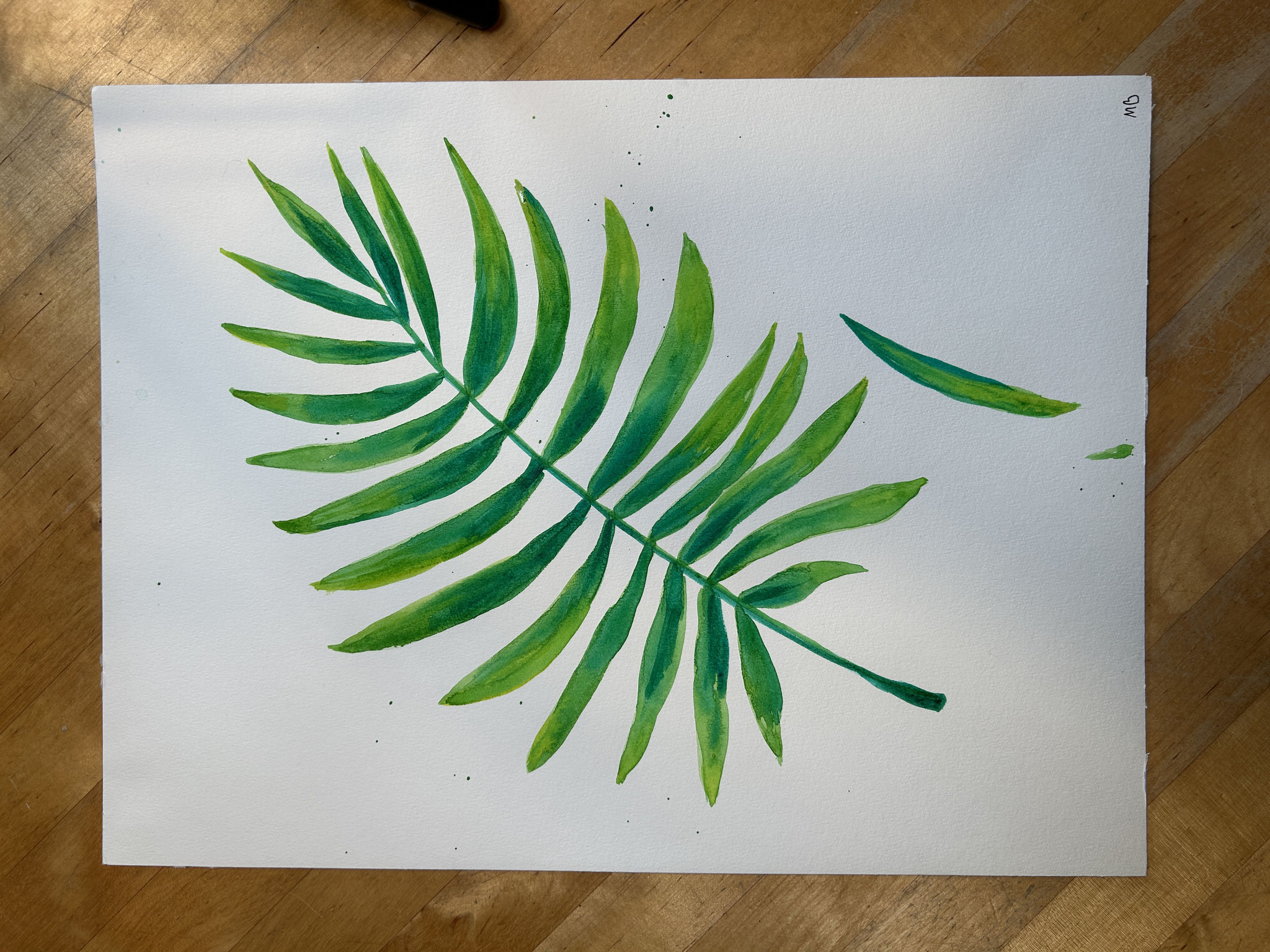 "Bergpalme" Aquarell