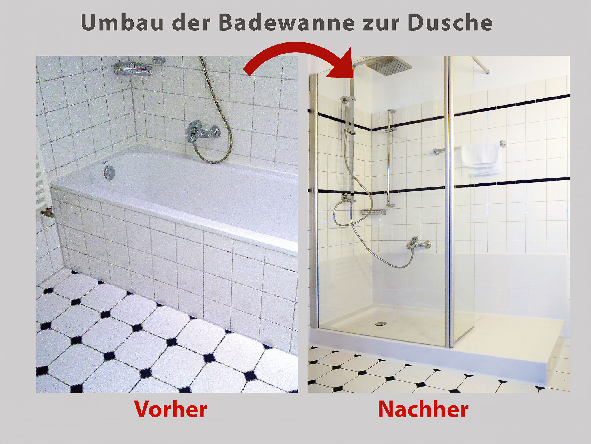 Wanne Zur Dusche Badewanne Raus Dusche Rein Bad Teilsanierung Mit System