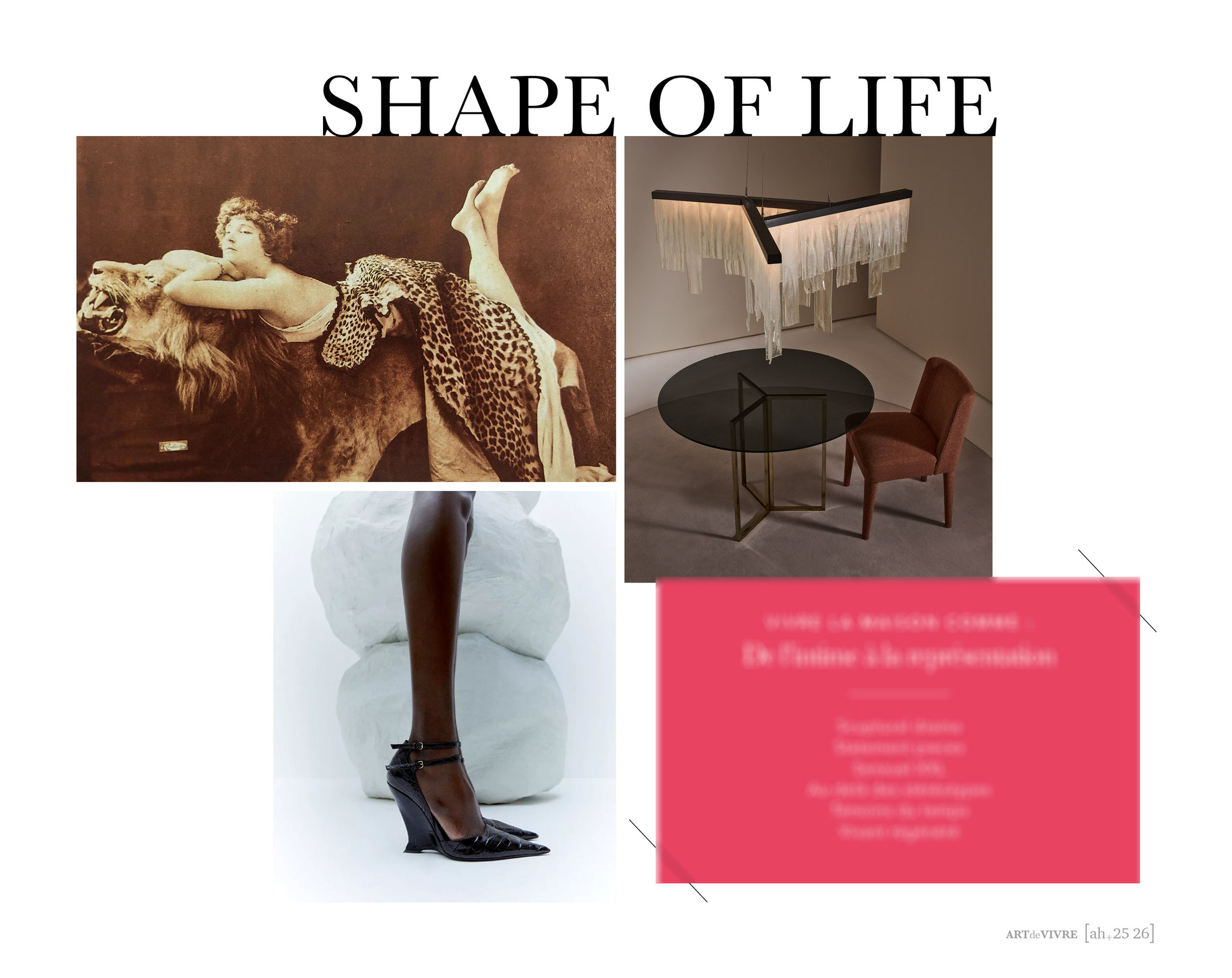 Art de vivre ah 25-26 l Scénarios Lifestyle l Gammes de couleurs & harmonies l Focus Matières, Décors et Finitions 