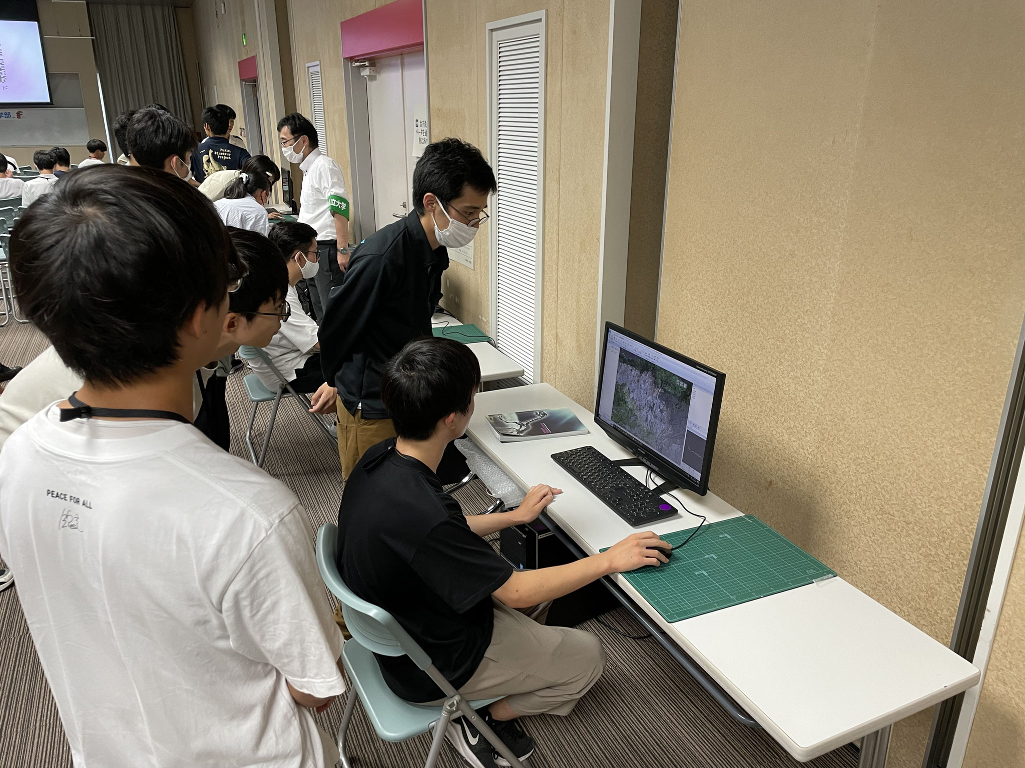 点群観察の様子
