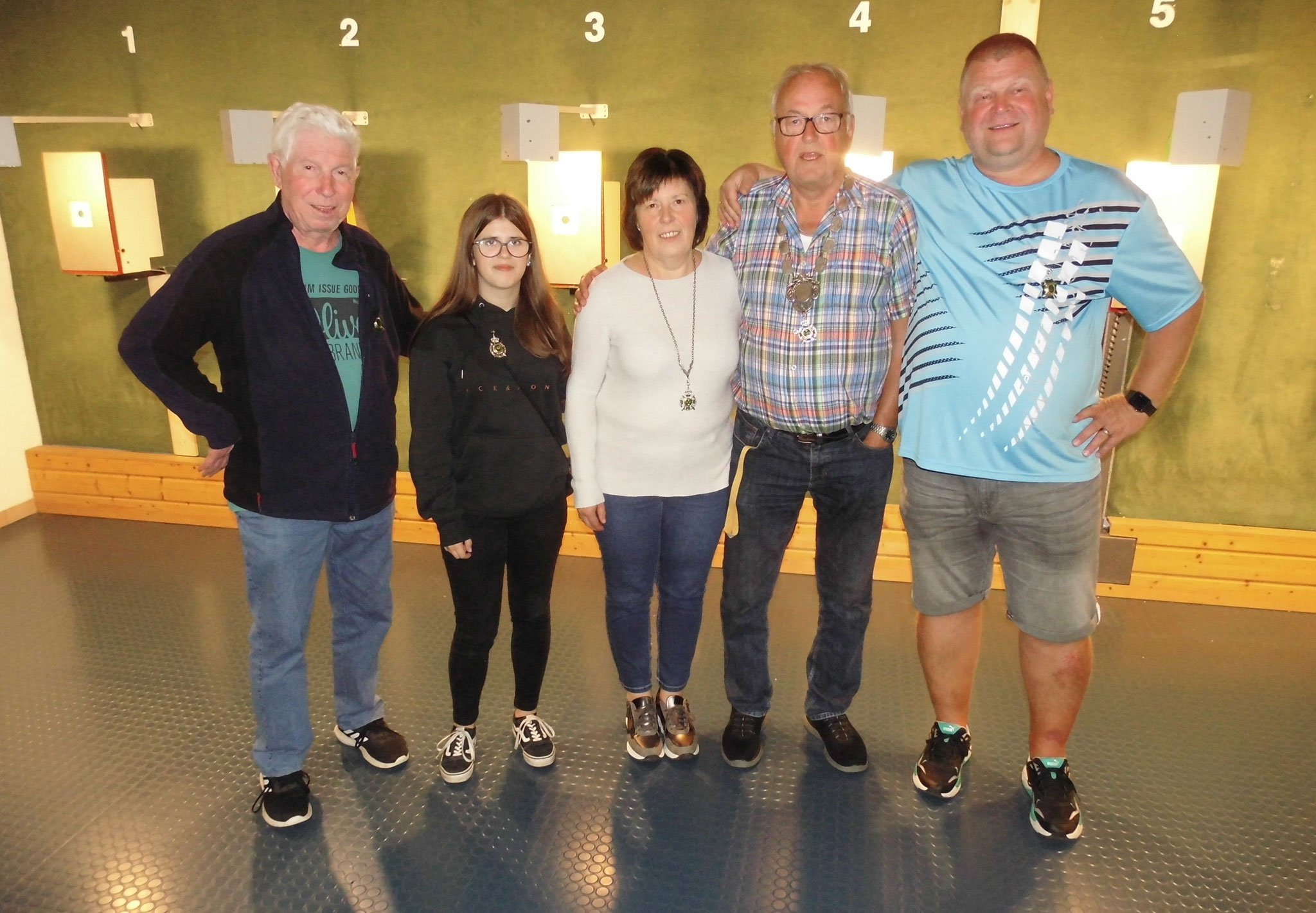 v.l. Walter Stark, Madleen Wagner, Regina Hehr, Herbert Conradi, Torsten Wickel