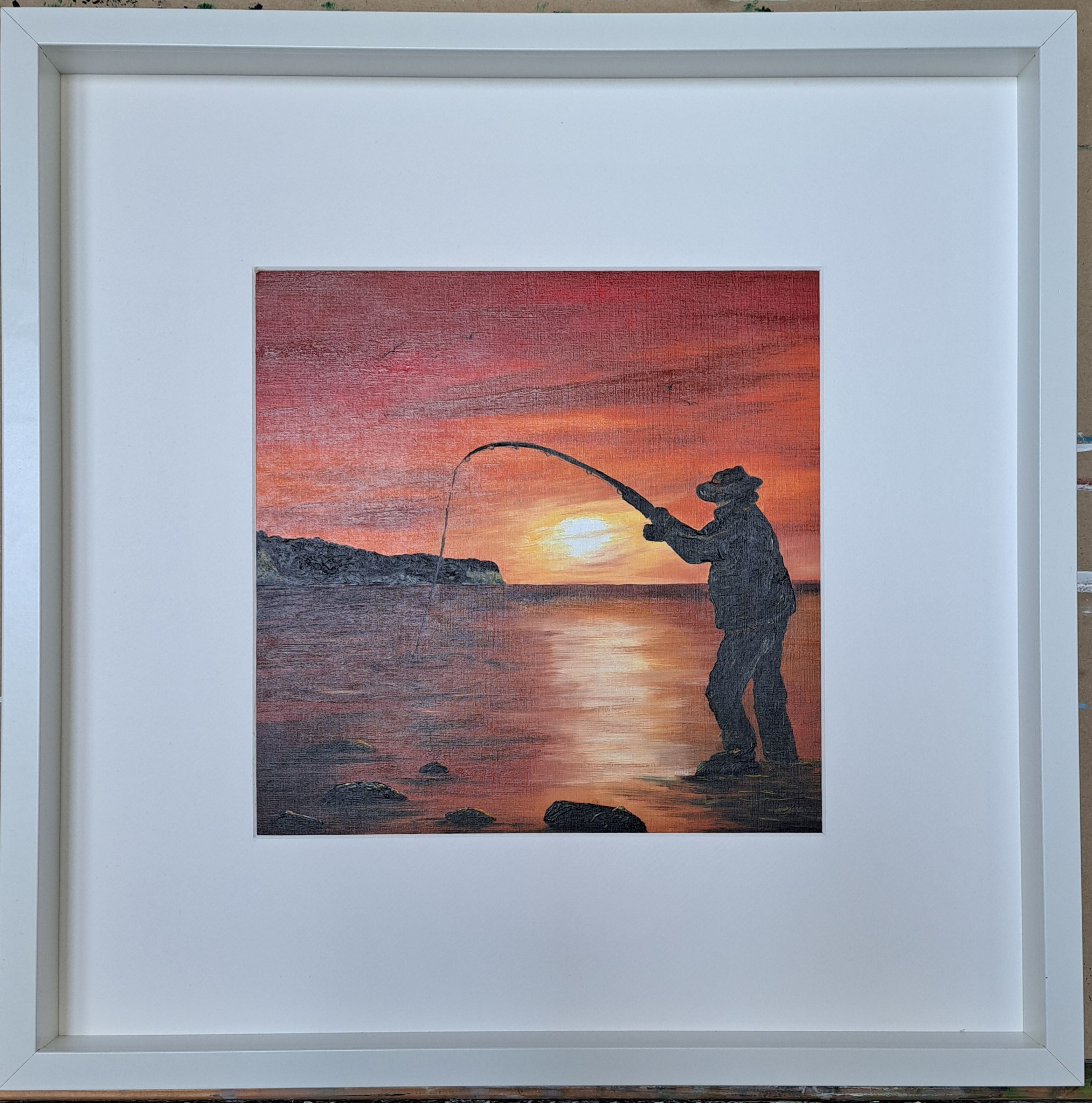 Rahmen 50x 50 Bild  30x30   75,00