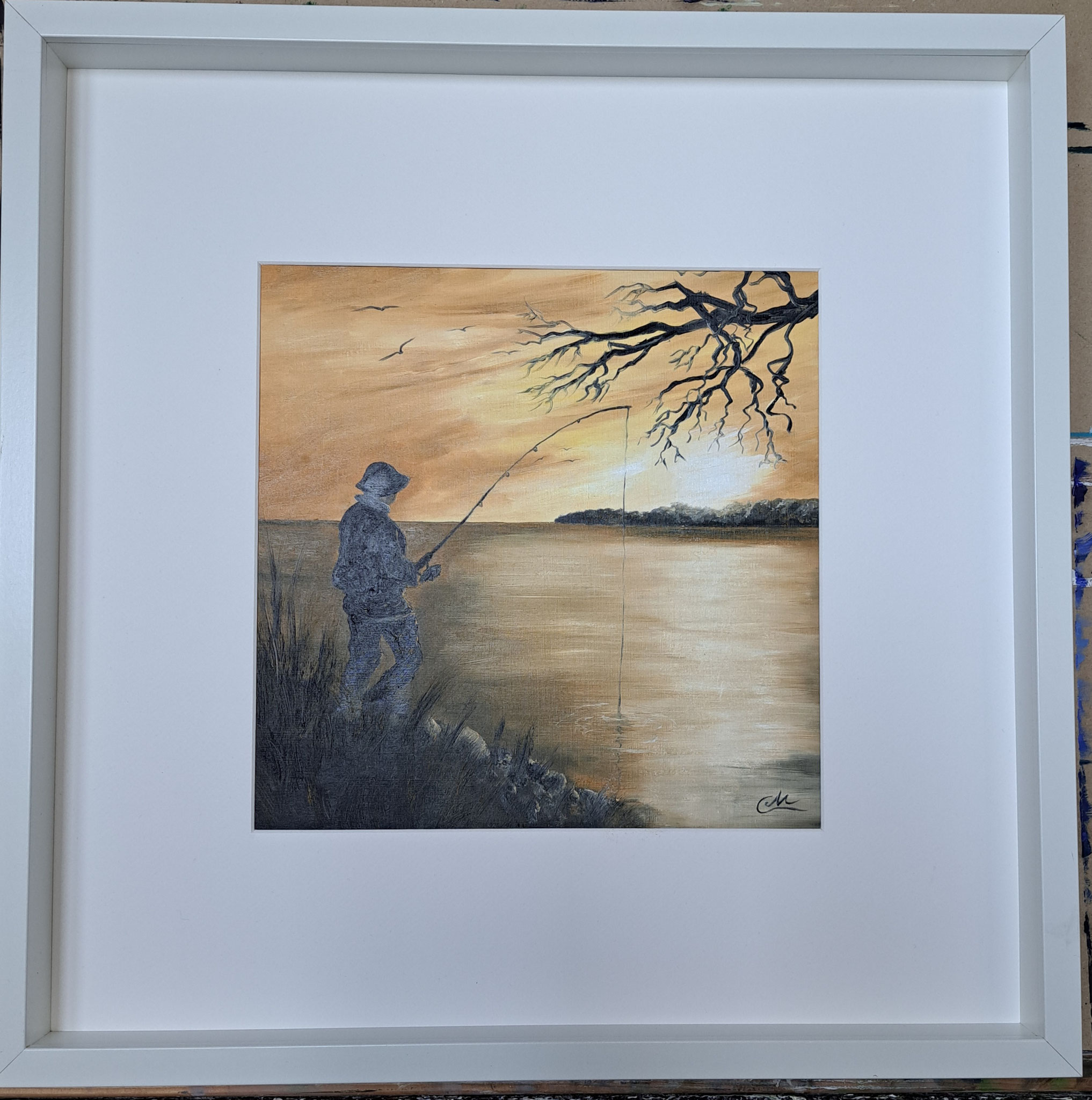Rahmen 50x 50 Bild  30x30   75,00
