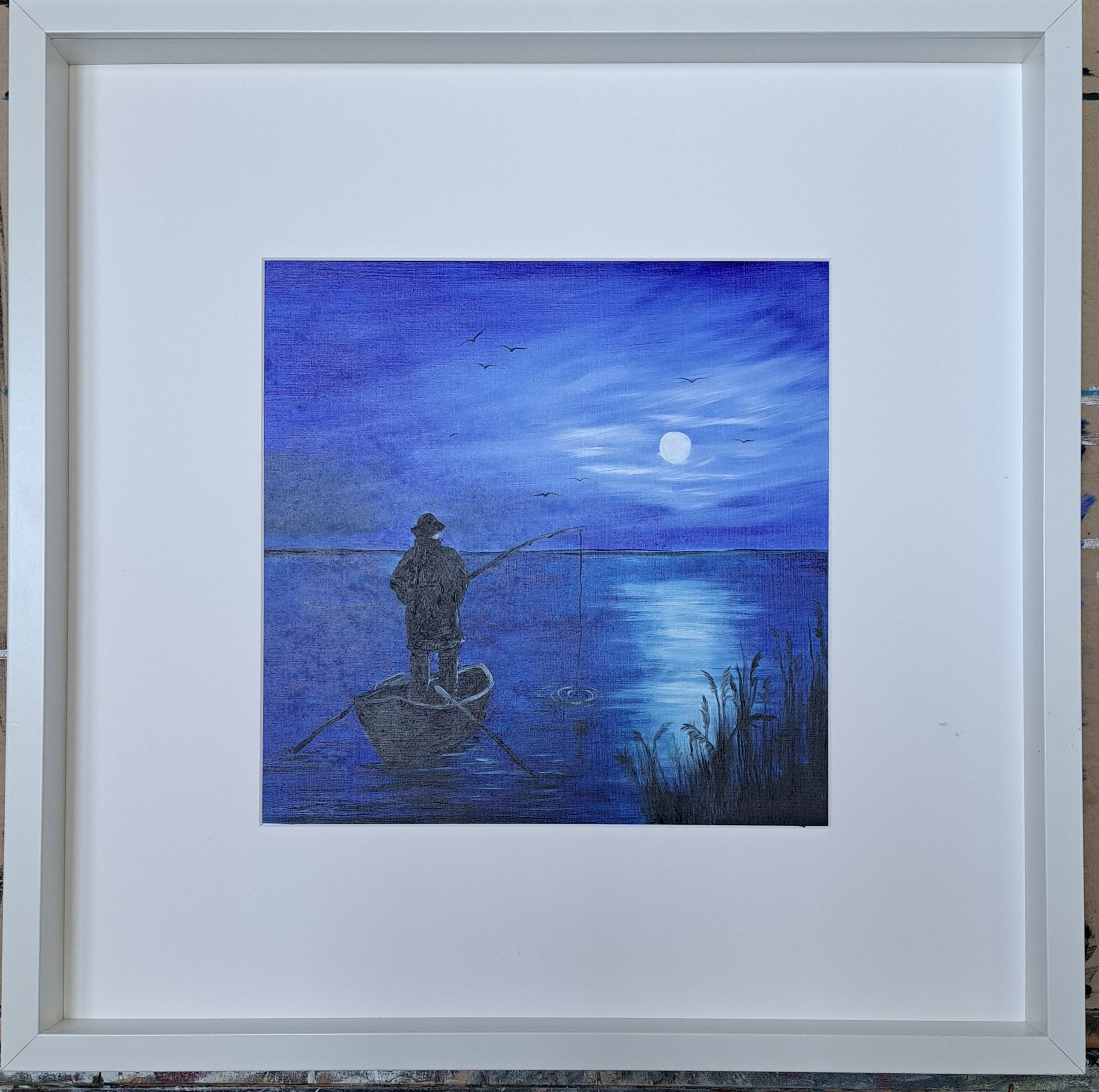 Rahmen 50x 50 Bild  30x30   80,00