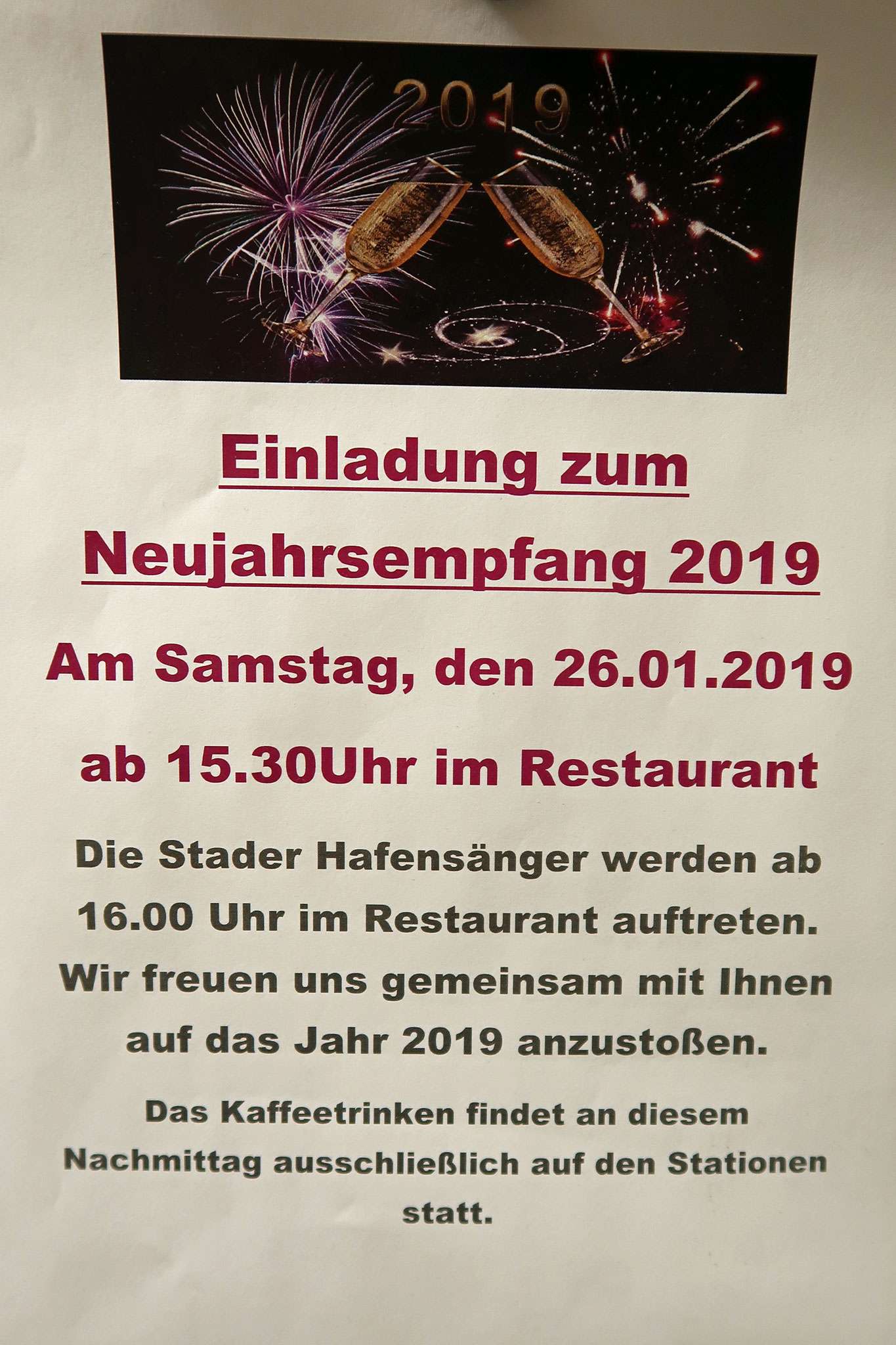 26.01.2019 - Neujahrsempfang....