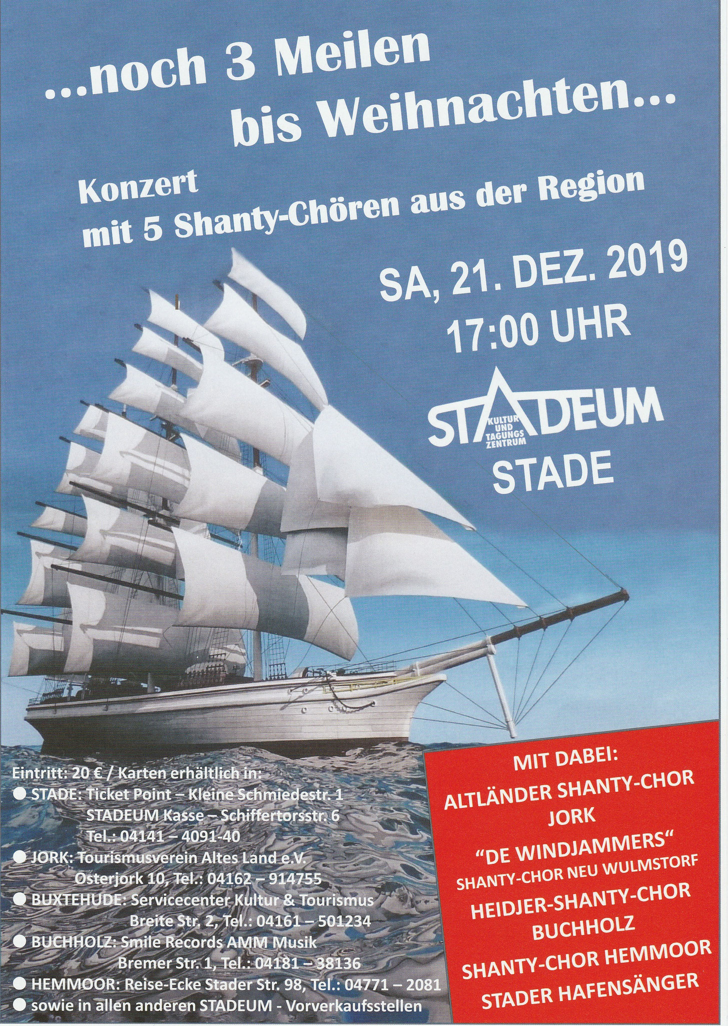 Ein Weihnachtskonzert der besonderen Art im Stadeum....