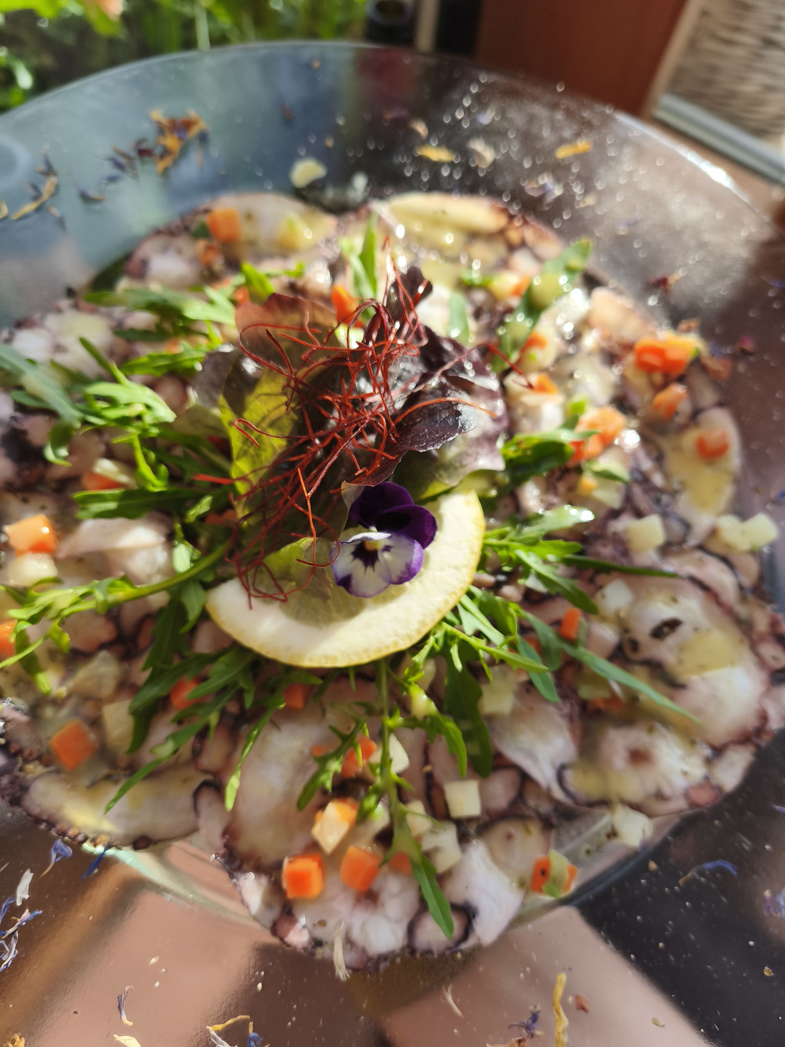 Carpaccio vom Tintenfisch
