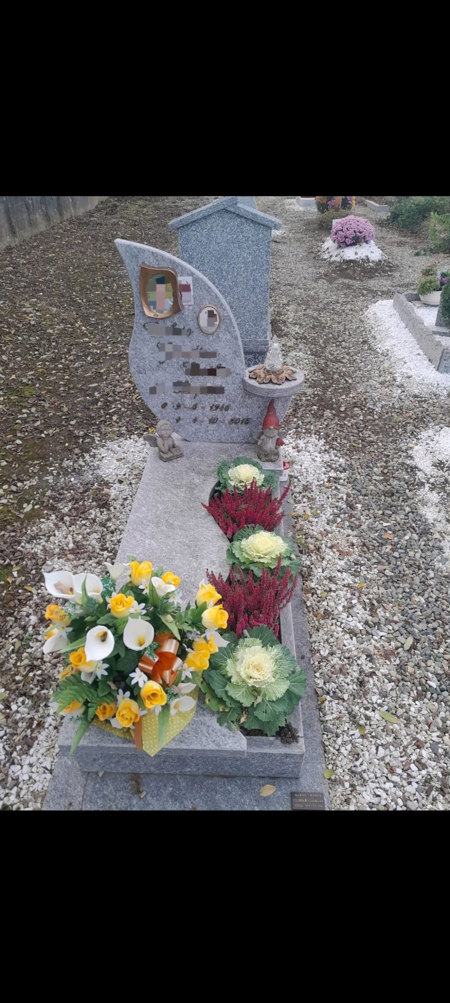 Copritomba a terreno modello a goccia 