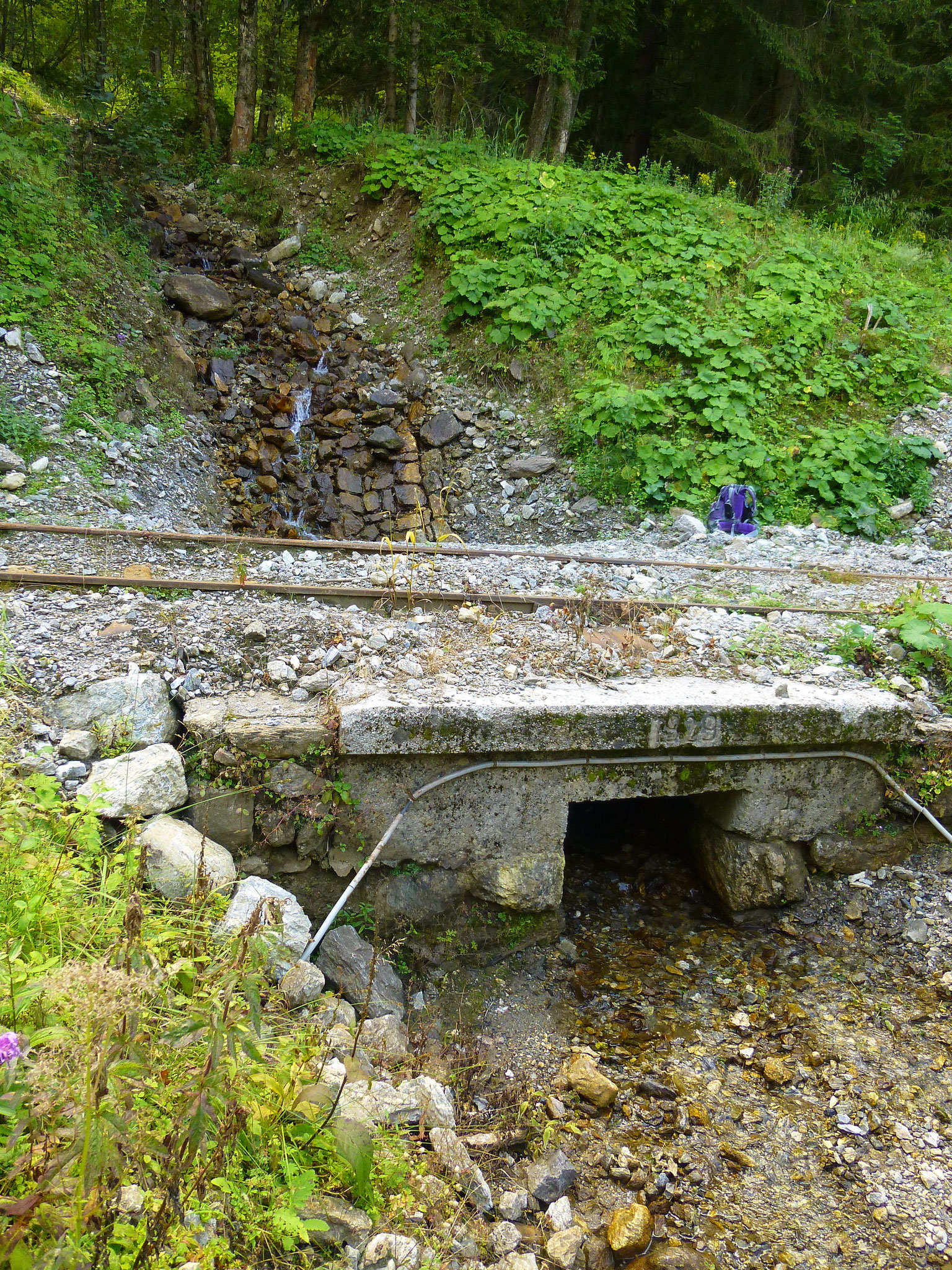 Durchlass Linsbach km 6,25; Zustand Juli 2016