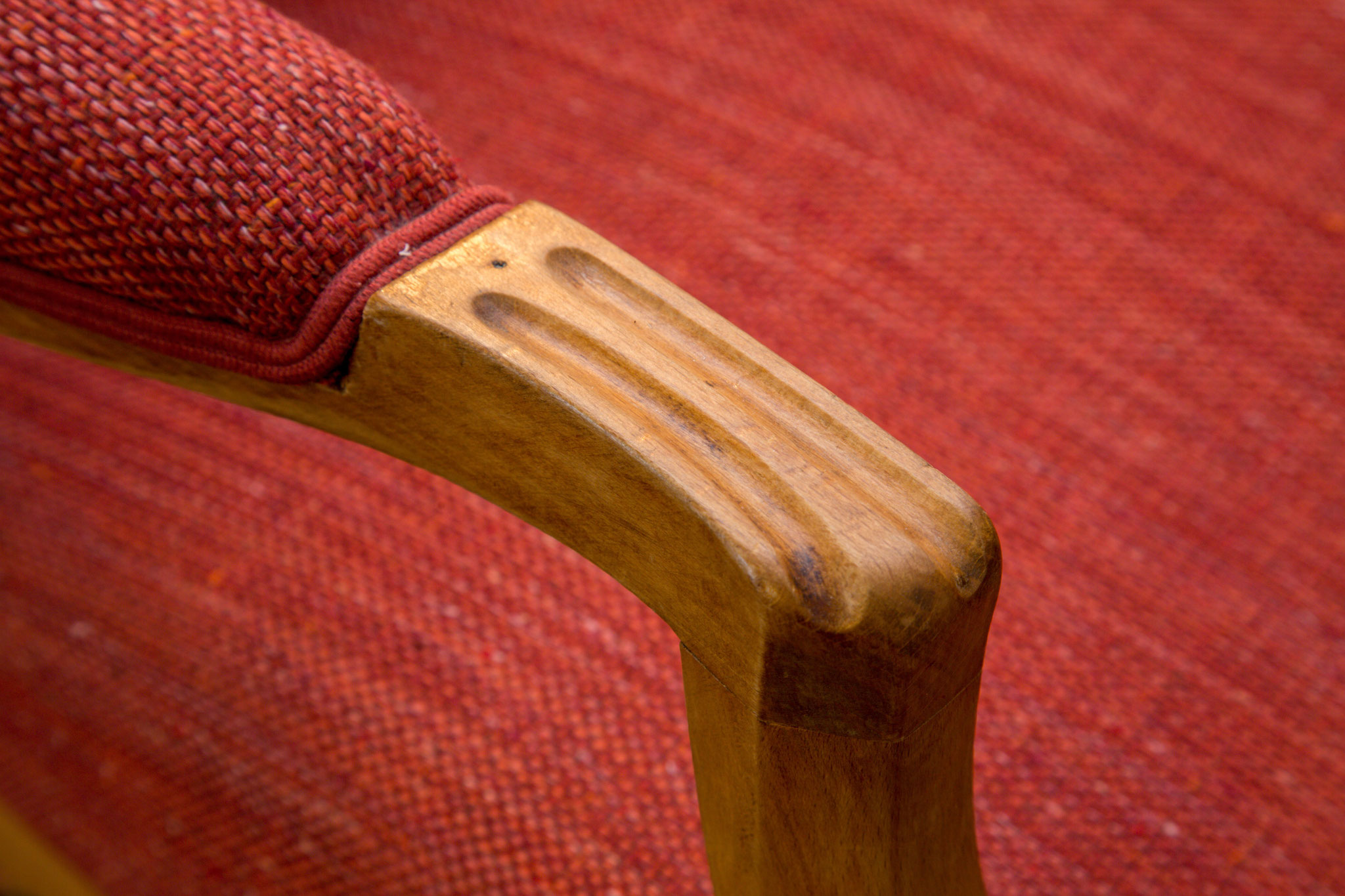 Fauteuil Voltaire, Tissu Pierre frey, double corde Houlès
