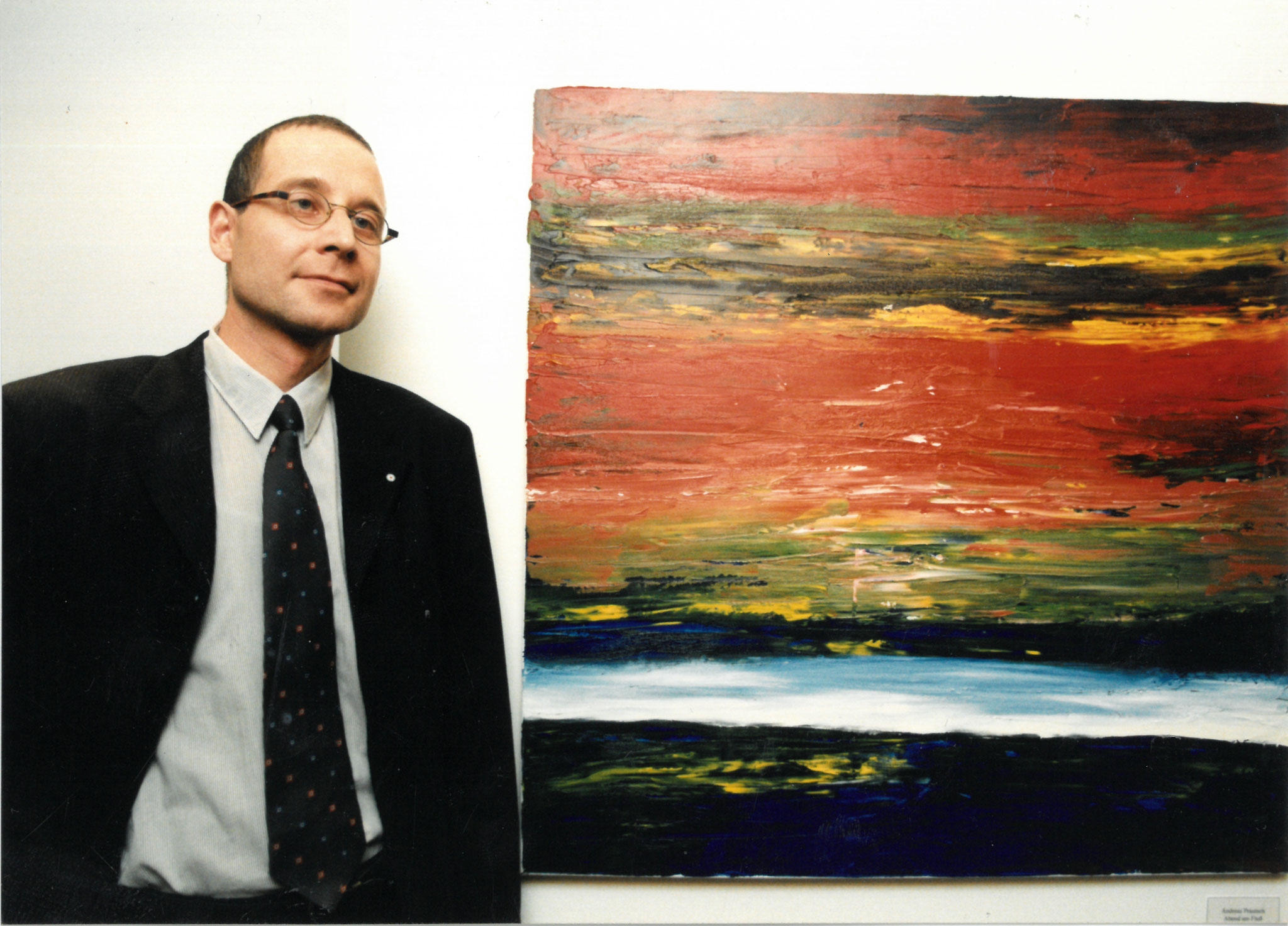 Die Sparkasse Wittenberg kauft Bilder von mir anläßlich der Errichtung der Hauptstelle - 1997