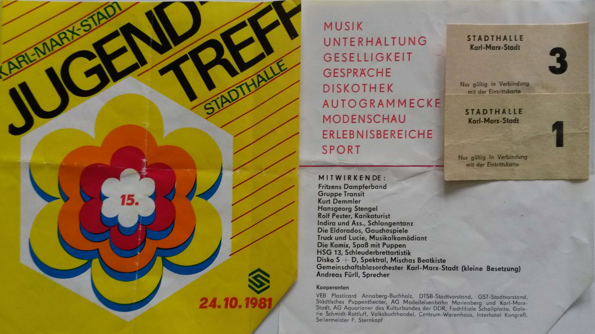 Jugend-Treff in Karl-Marx-Stadt (Chemnitz)  - 1981