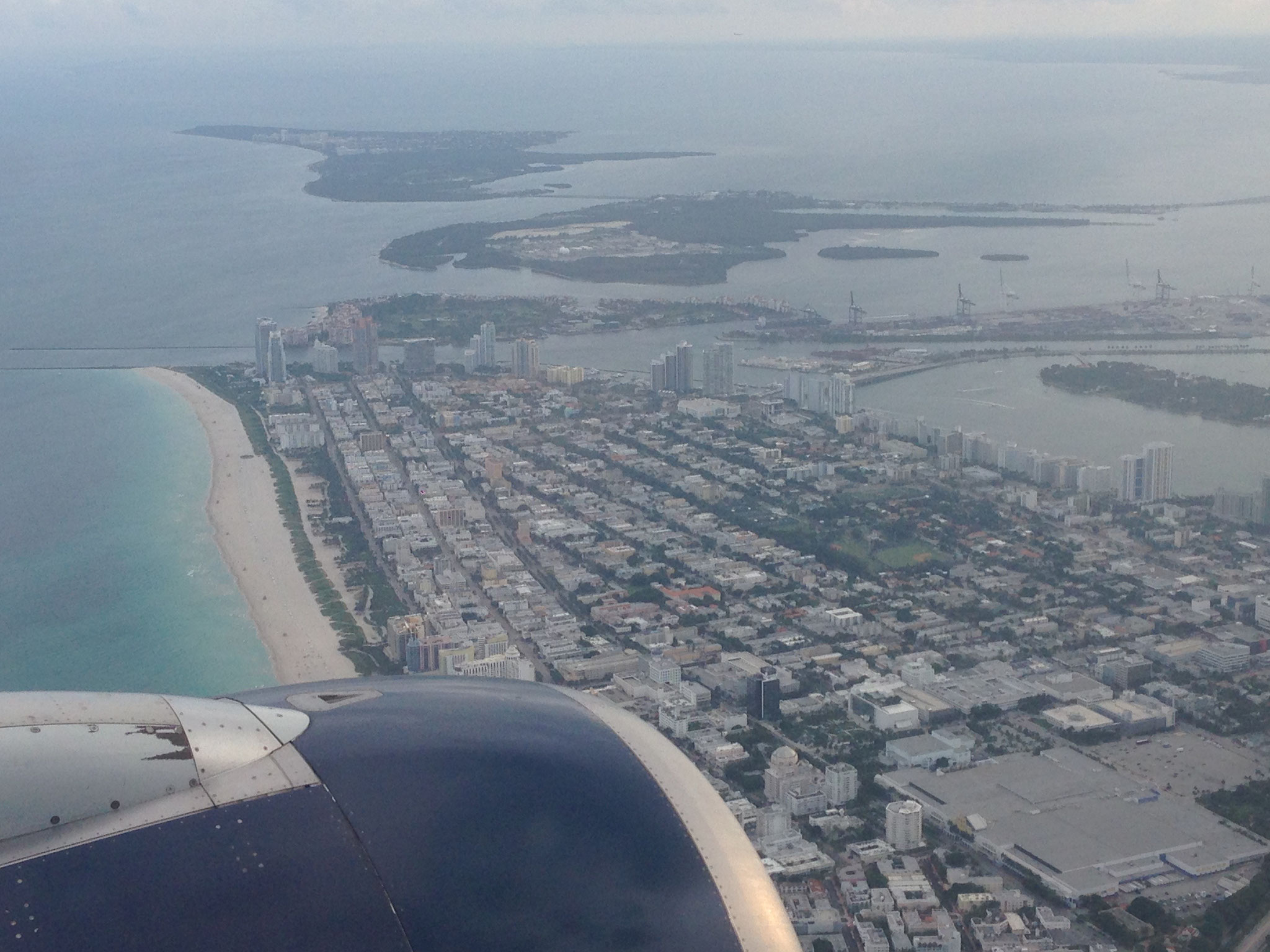 Landeanflug Miami Beach