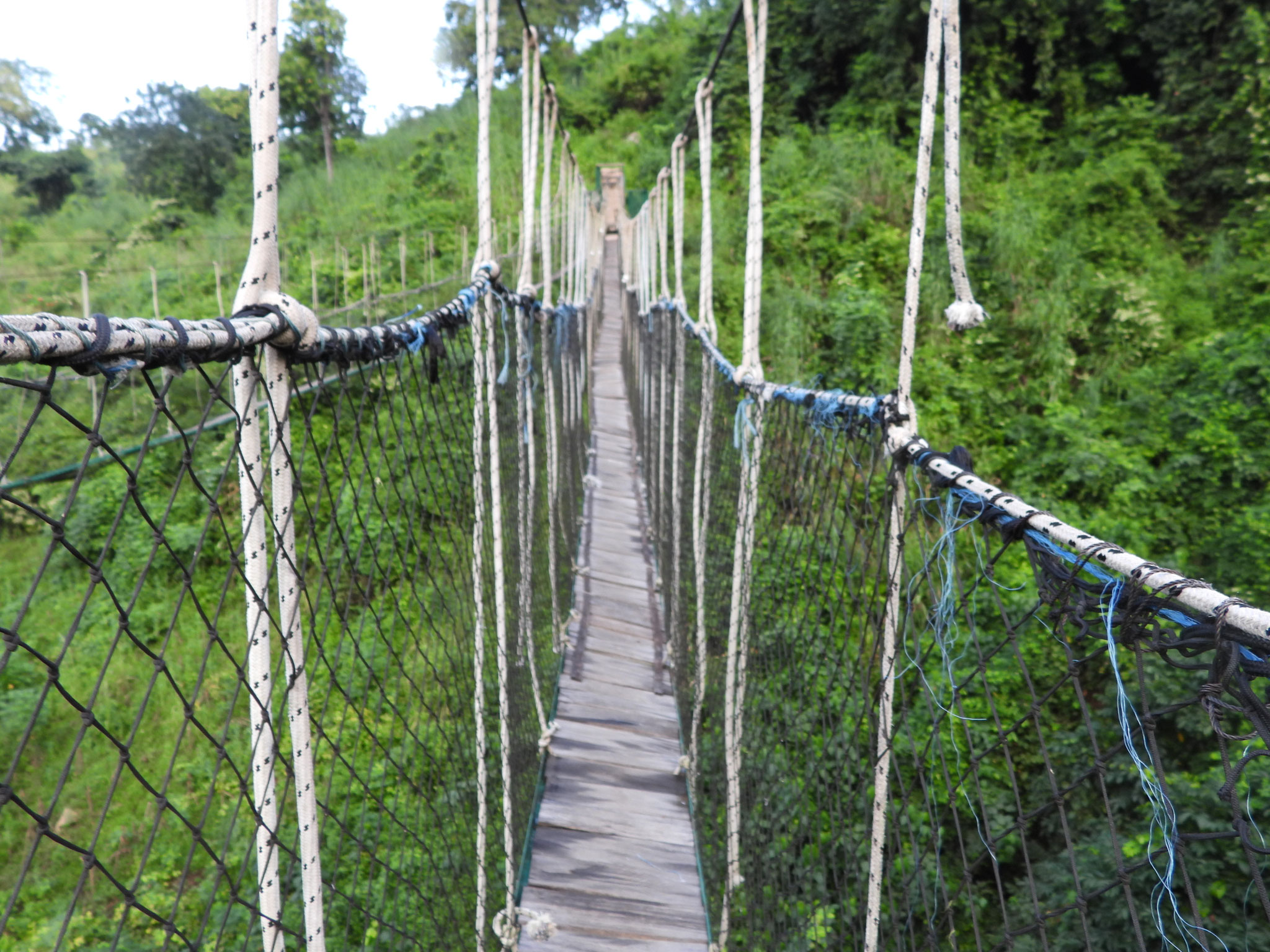 Hängebrücke.