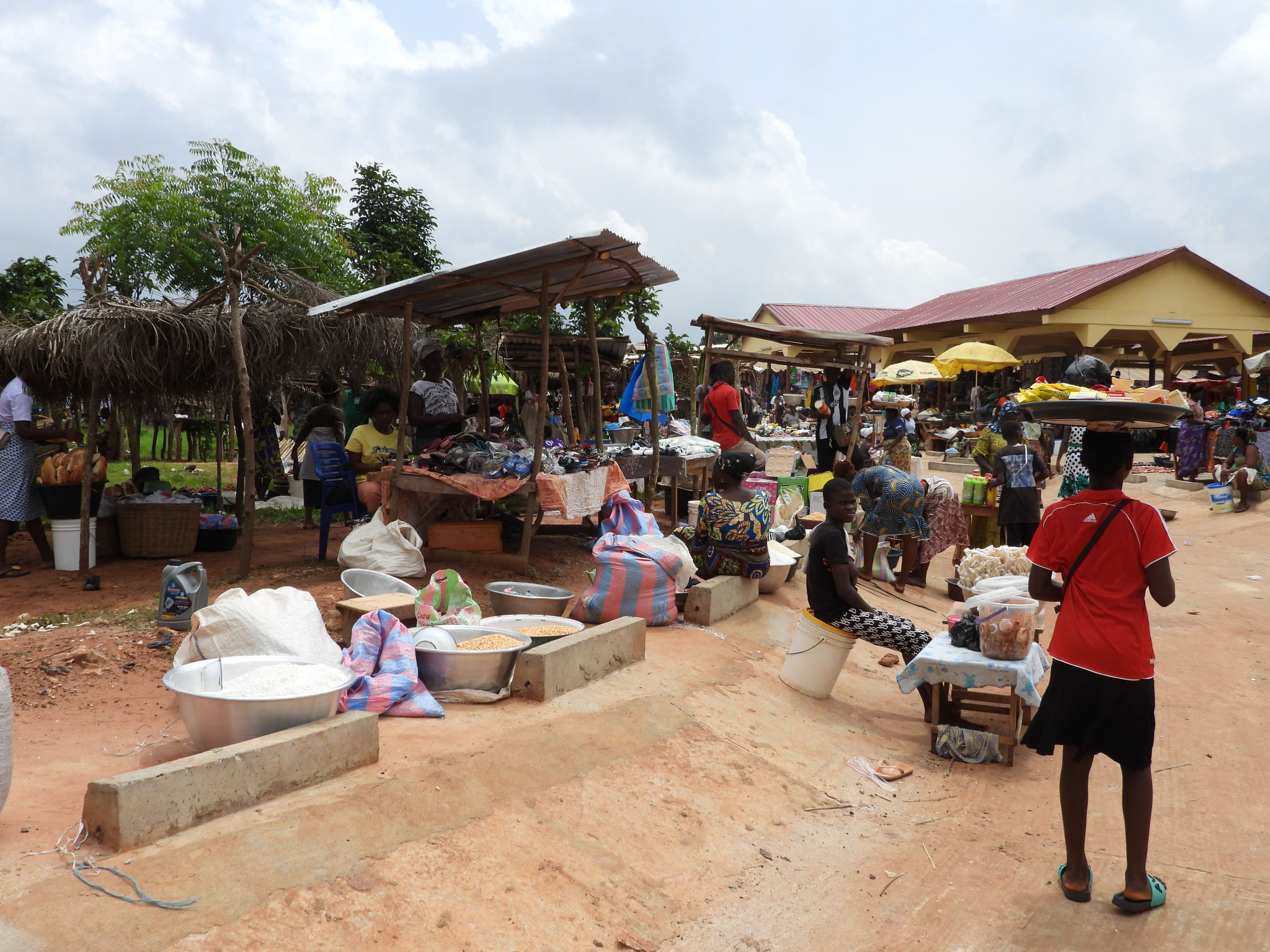 Markt in Vogan.