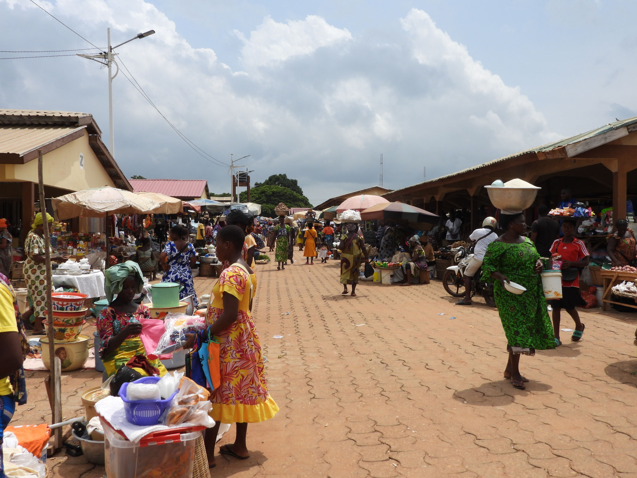 Markt in Vogan.