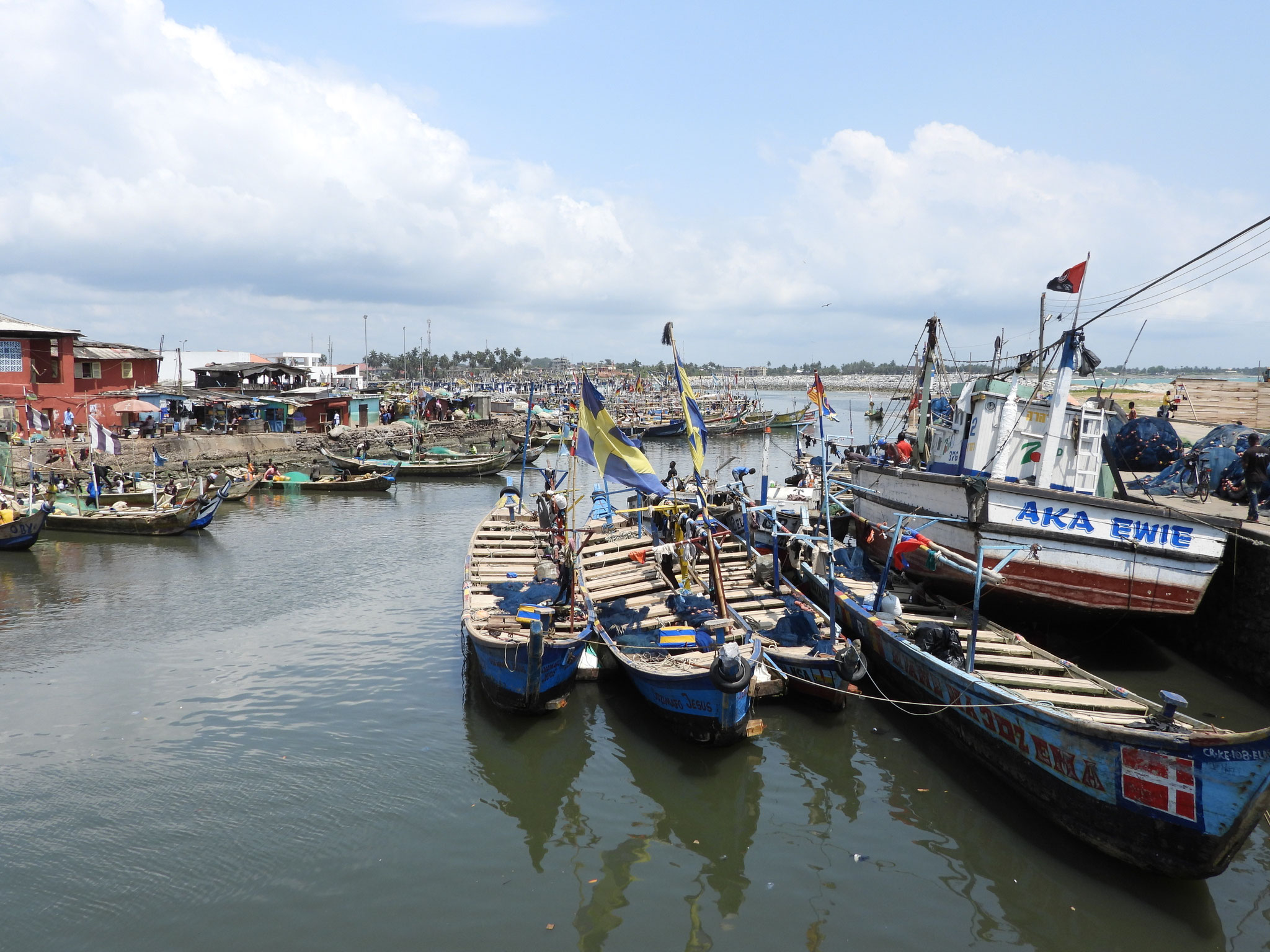 Fischerhafen von Elmina.