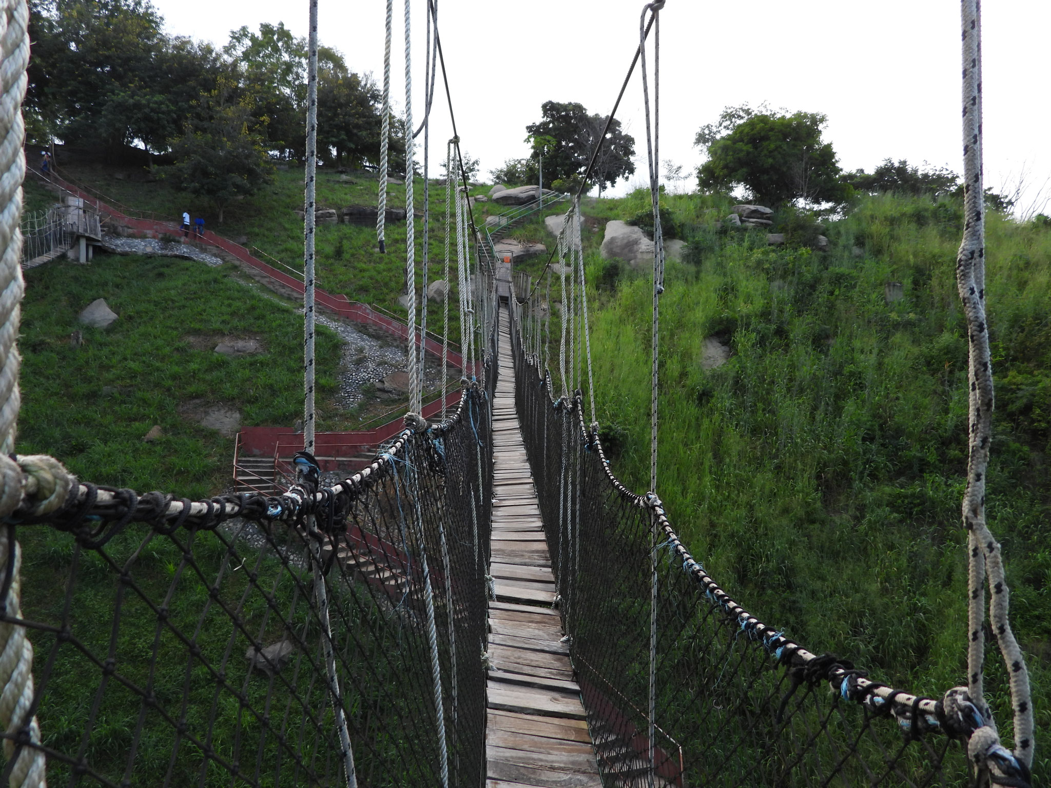 Hängebrücke.