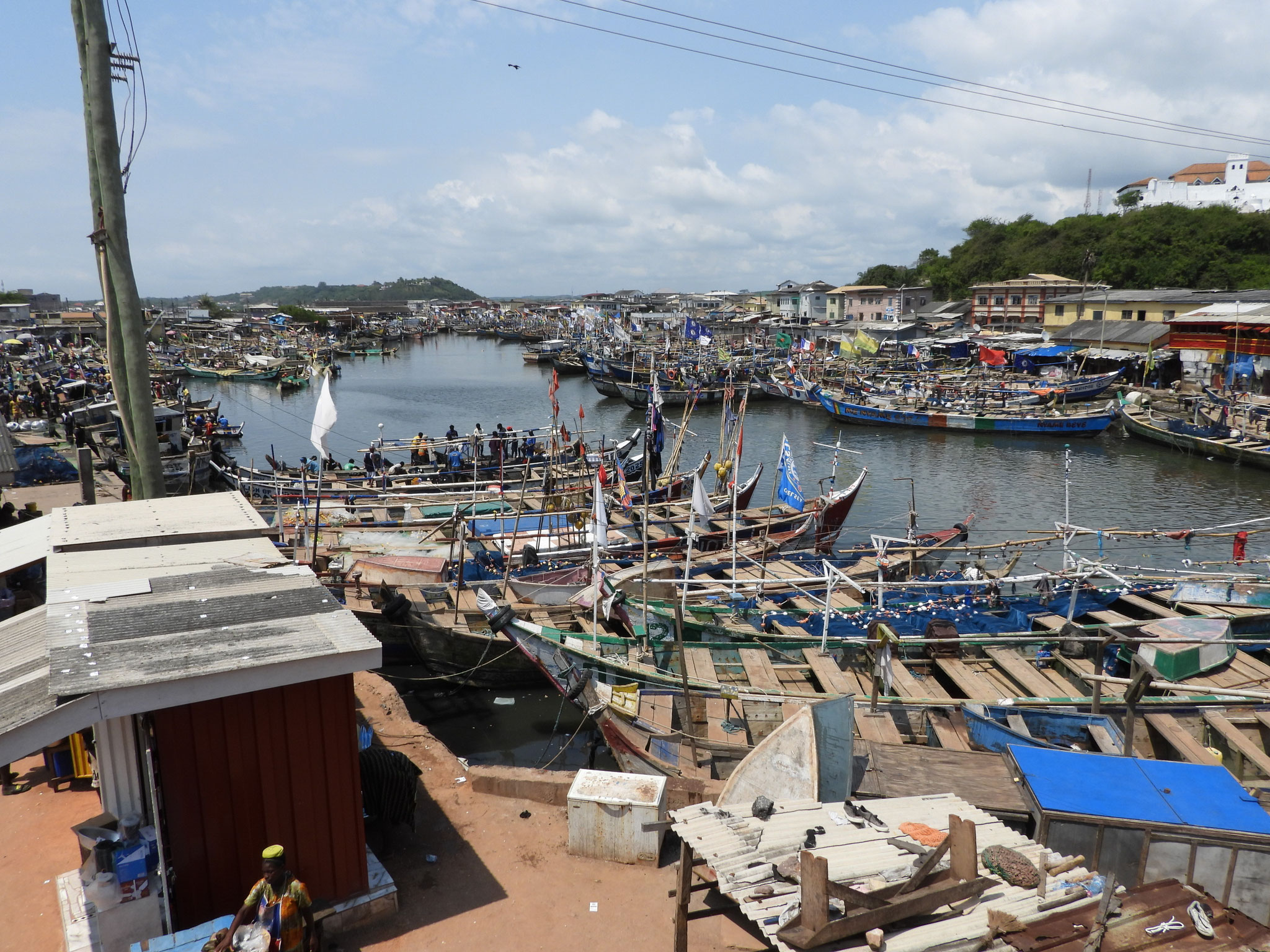Fischerhafen von Elmina.