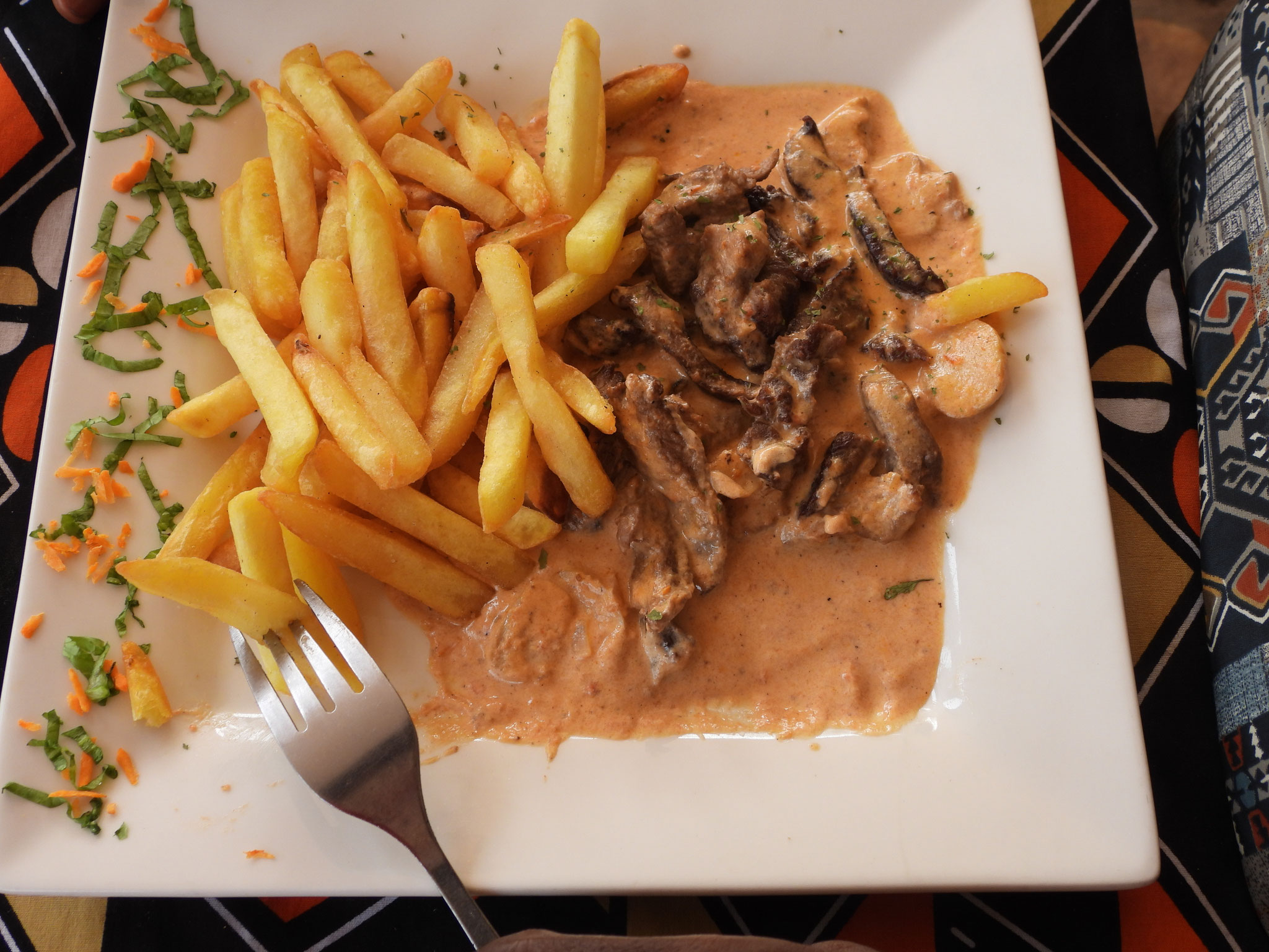 Mittagessen.