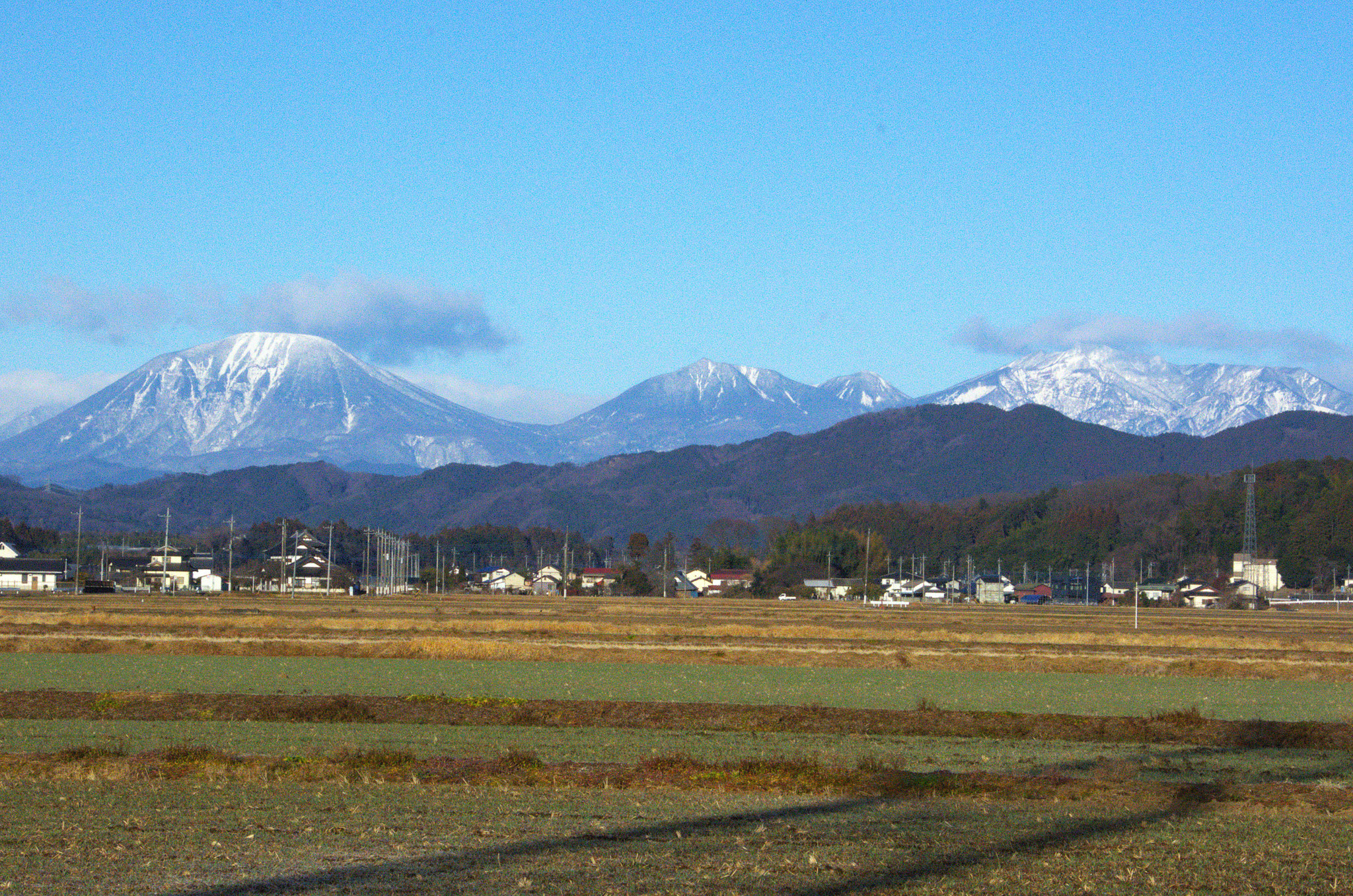 新年の日光連山はすっかり冬景色