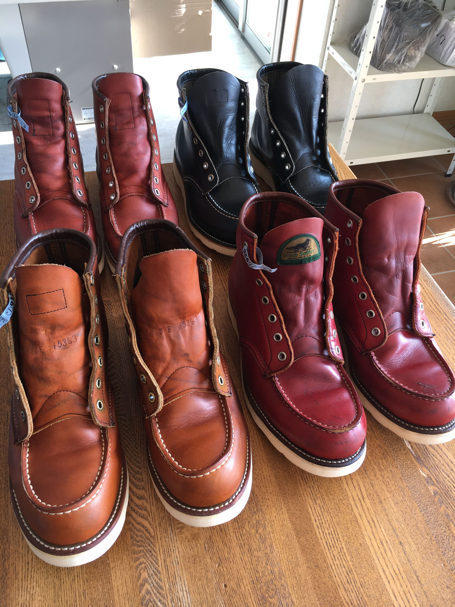 REDWINGブーツのカビ取りクリーニング