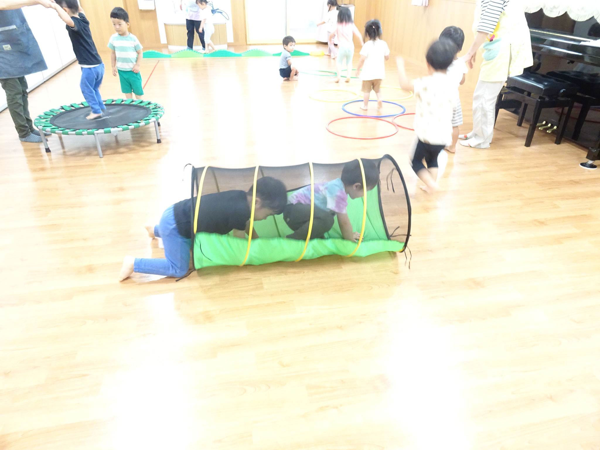 7/8 うさぎ組　ホールでサーキット