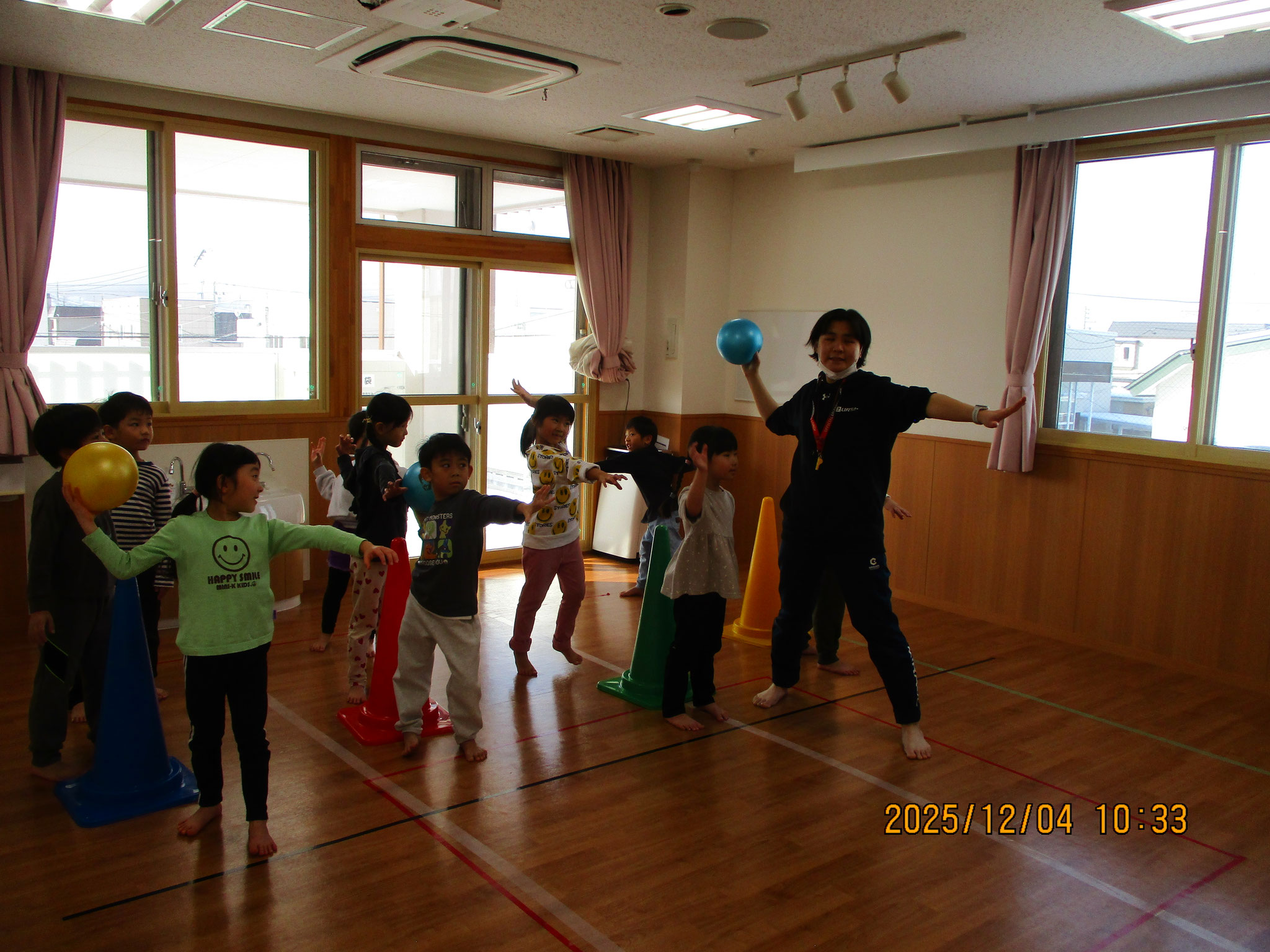 4歳児、5歳児の「運動教室」が始まりました。