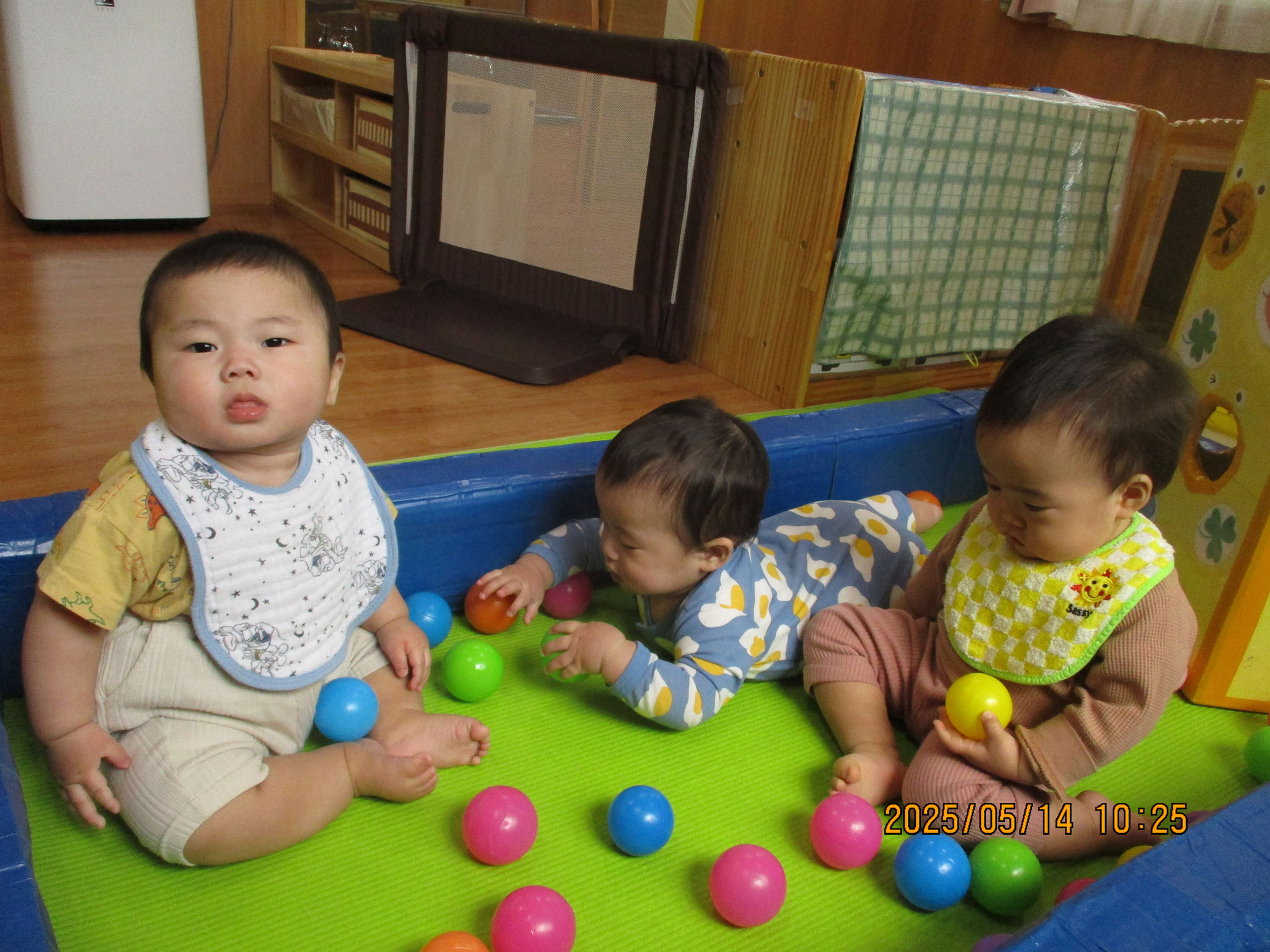 0歳児の大好きなボールプール☆