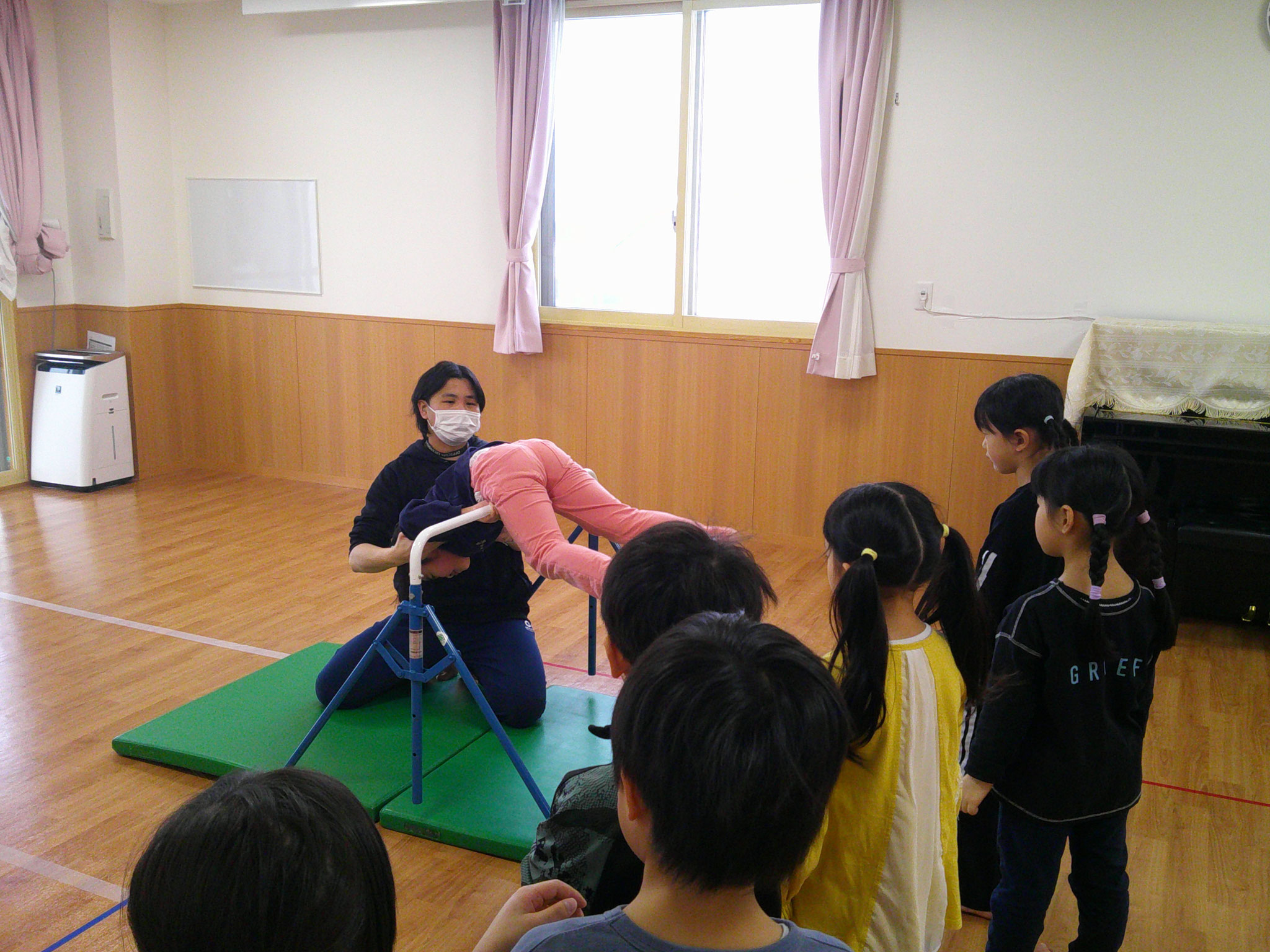 運動教室でした。