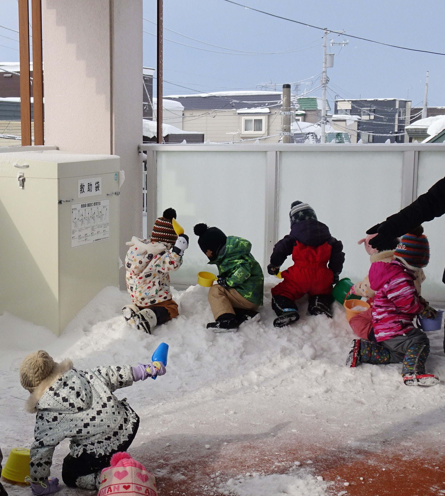 2/13  雪遊び