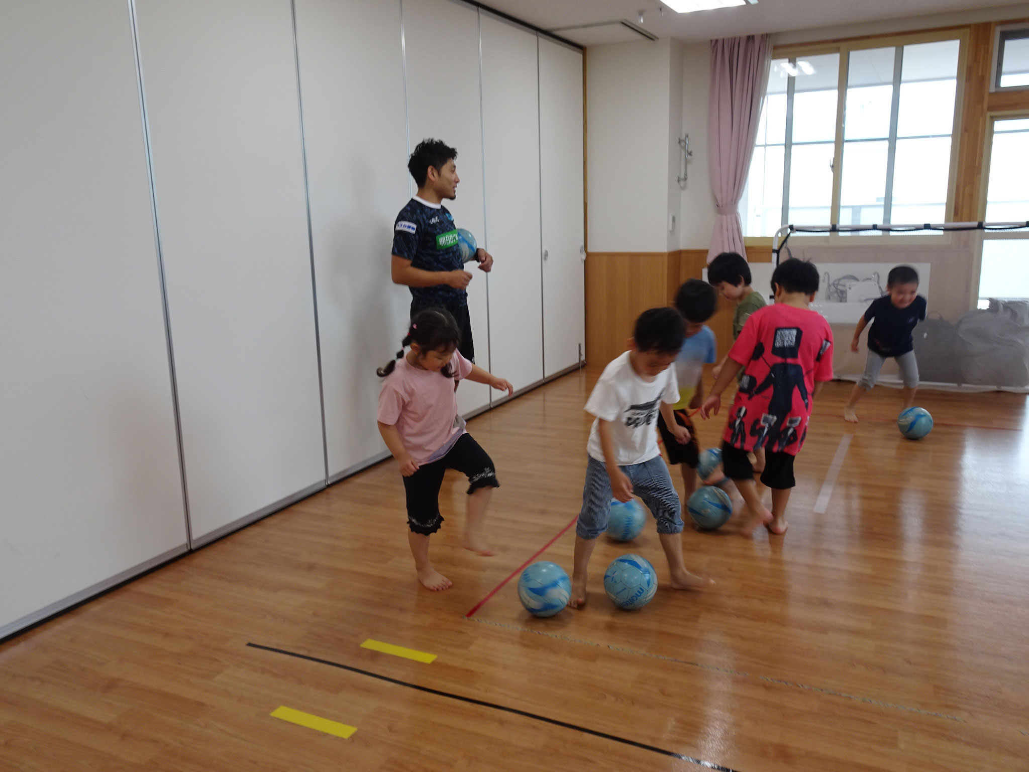 7/23 ボールを追いかけて、走り回りました。